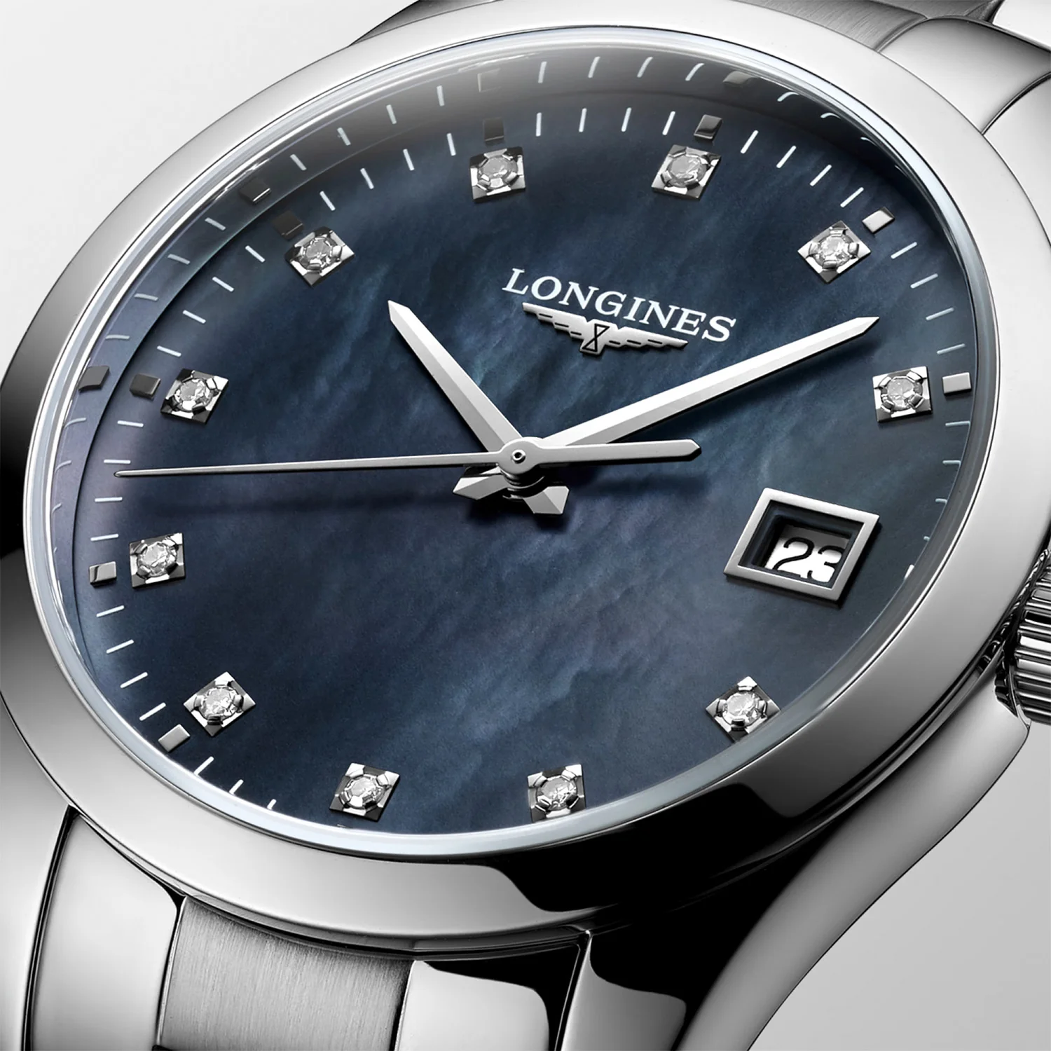 LONGINES - Conquest Classic, 34 mm/0,055 ct. vs/si - L23864886 - Image 2
