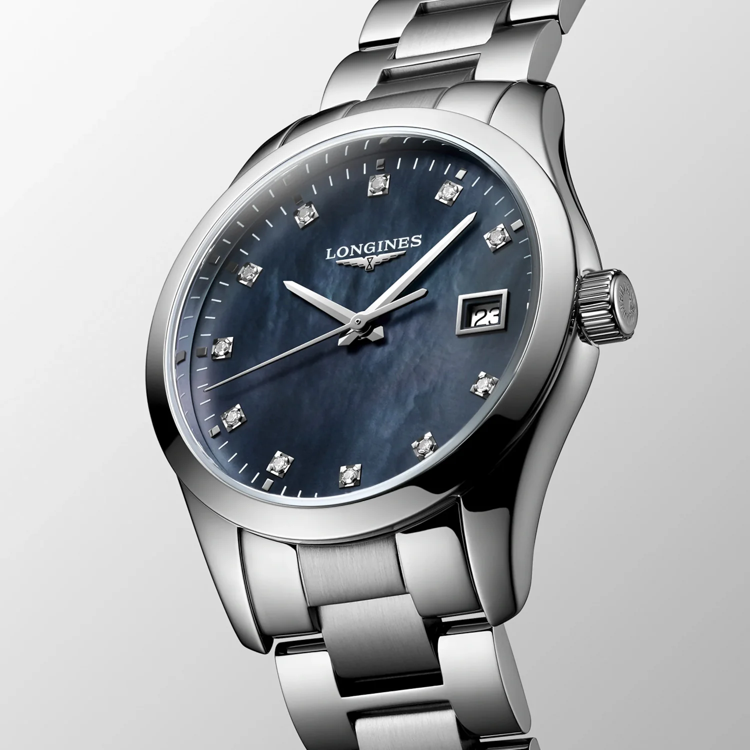 LONGINES - Conquest Classic, 34 mm/0,055 ct. vs/si - L23864886 - Image 4