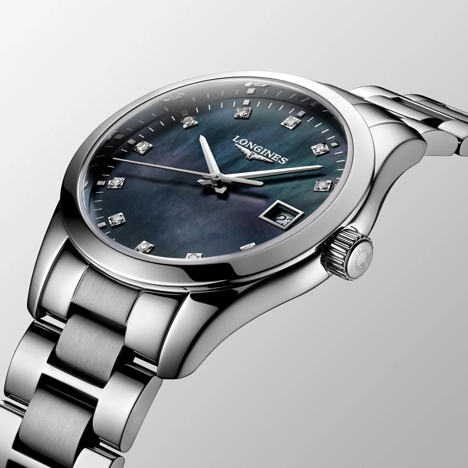 LONGINES - Conquest Classic, 34 mm/0,055 ct. vs/si - L23864886 - Image 6
