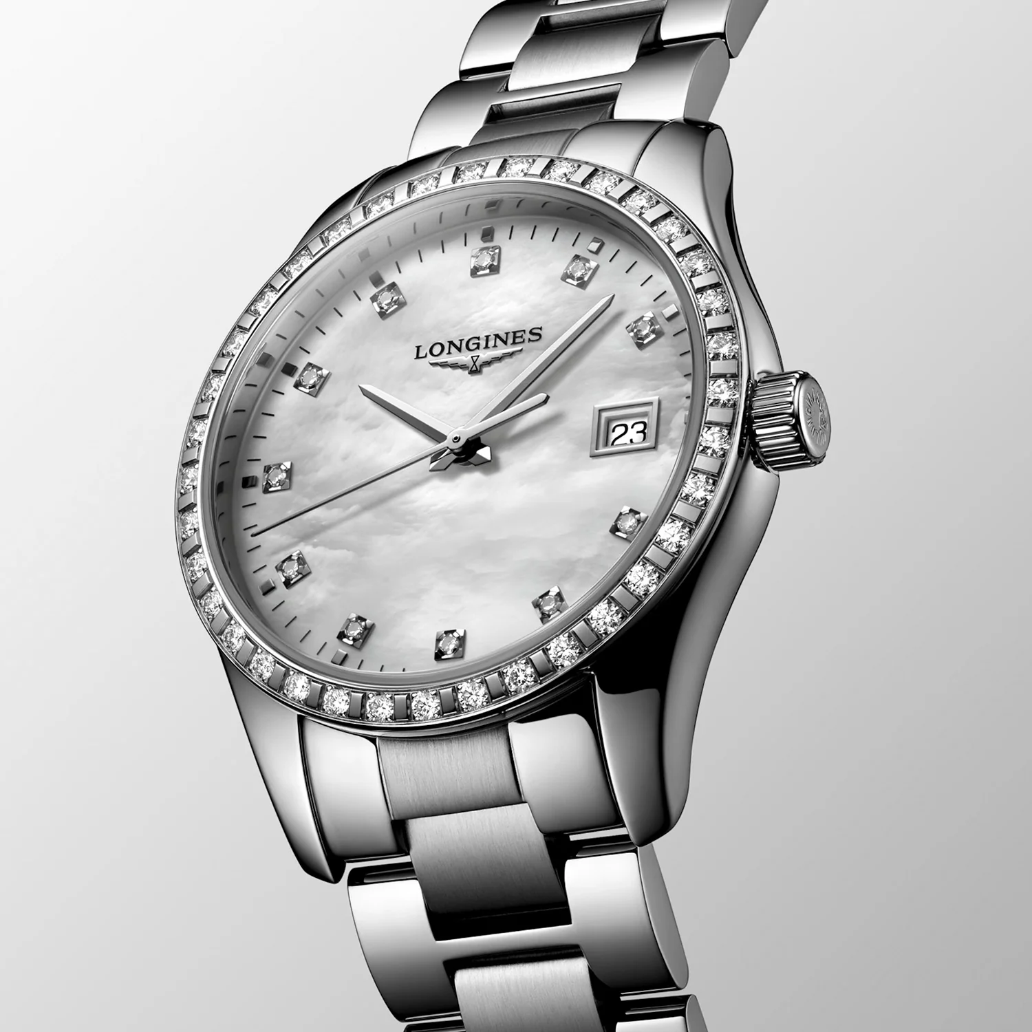 LONGINES - Conquest Classic, 34 mm/0,601+0,074 ct. tw/vs-si - L23860876 - Image 3