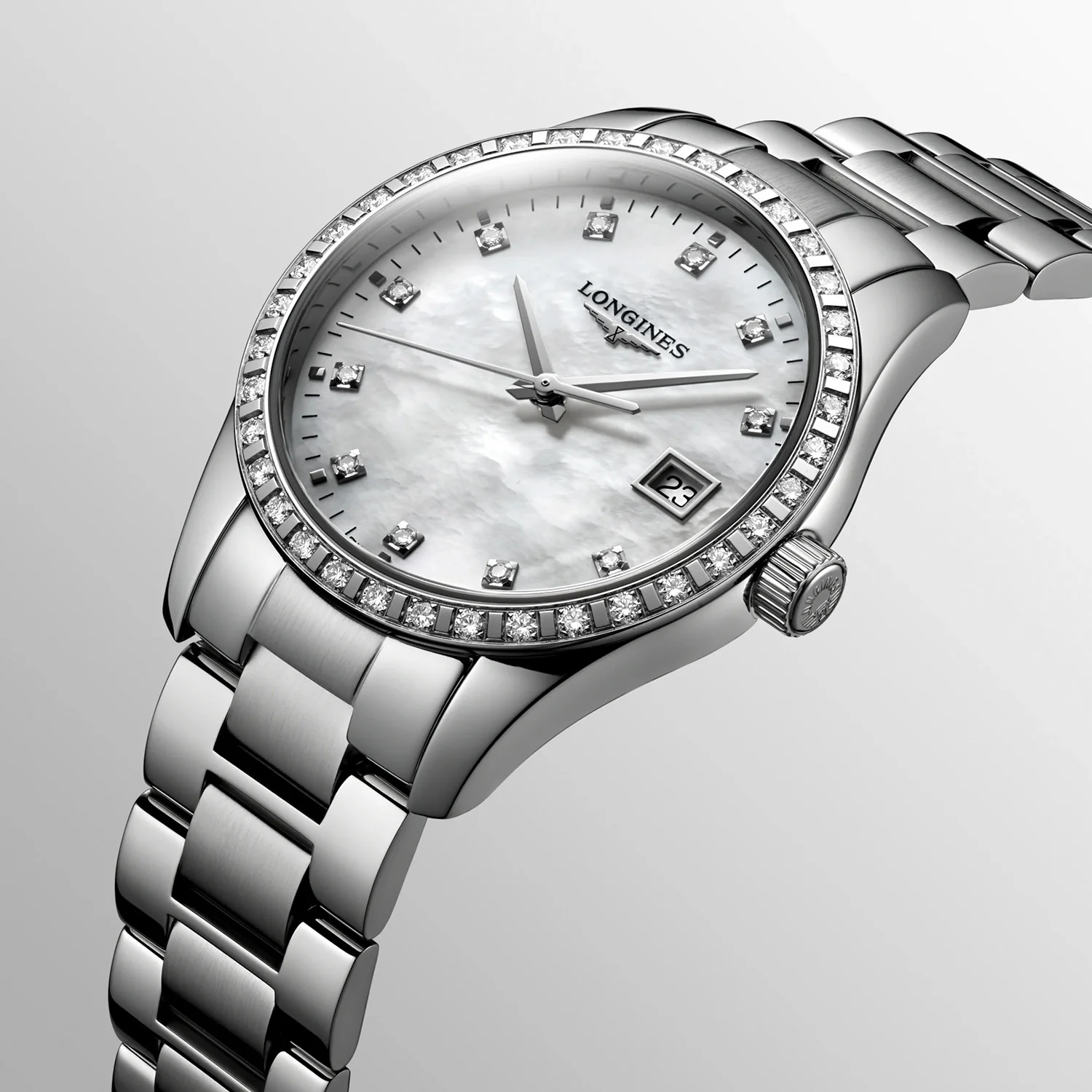 LONGINES - Conquest Classic, 34 mm/0,601+0,074 ct. tw/vs-si - L23860876 - Image 5