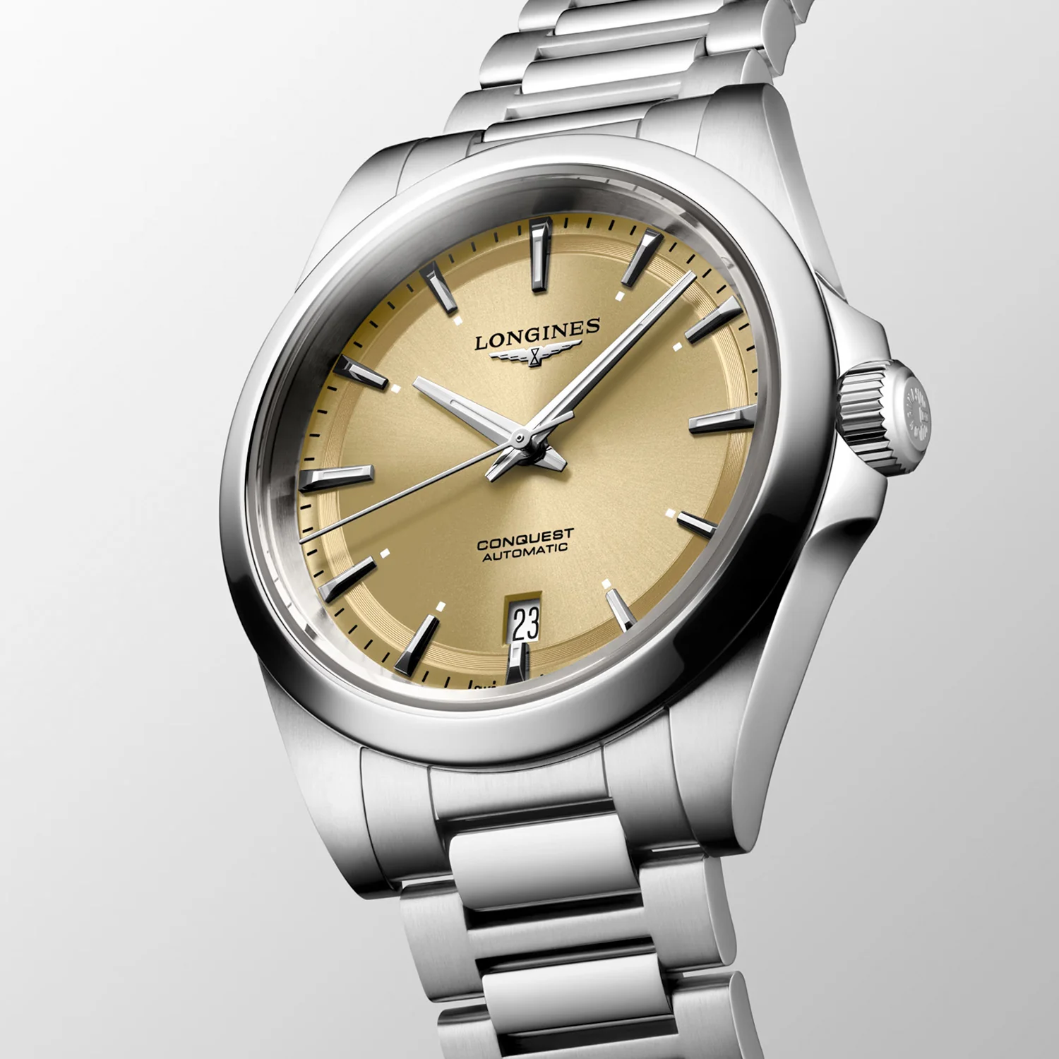 LONGINES - Conquest m. champagne urskive, 38 mm - L37204626 - Image 4