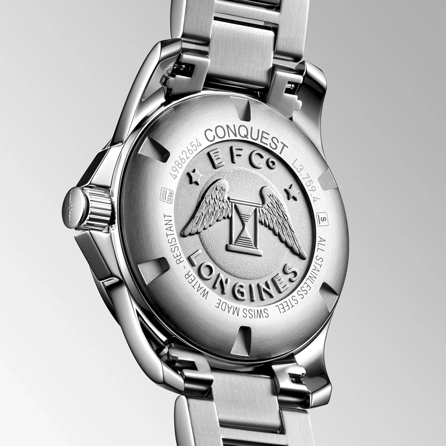 LONGINES - Conquest m. sort urskive, 41 mm - L37594586 - Image 4