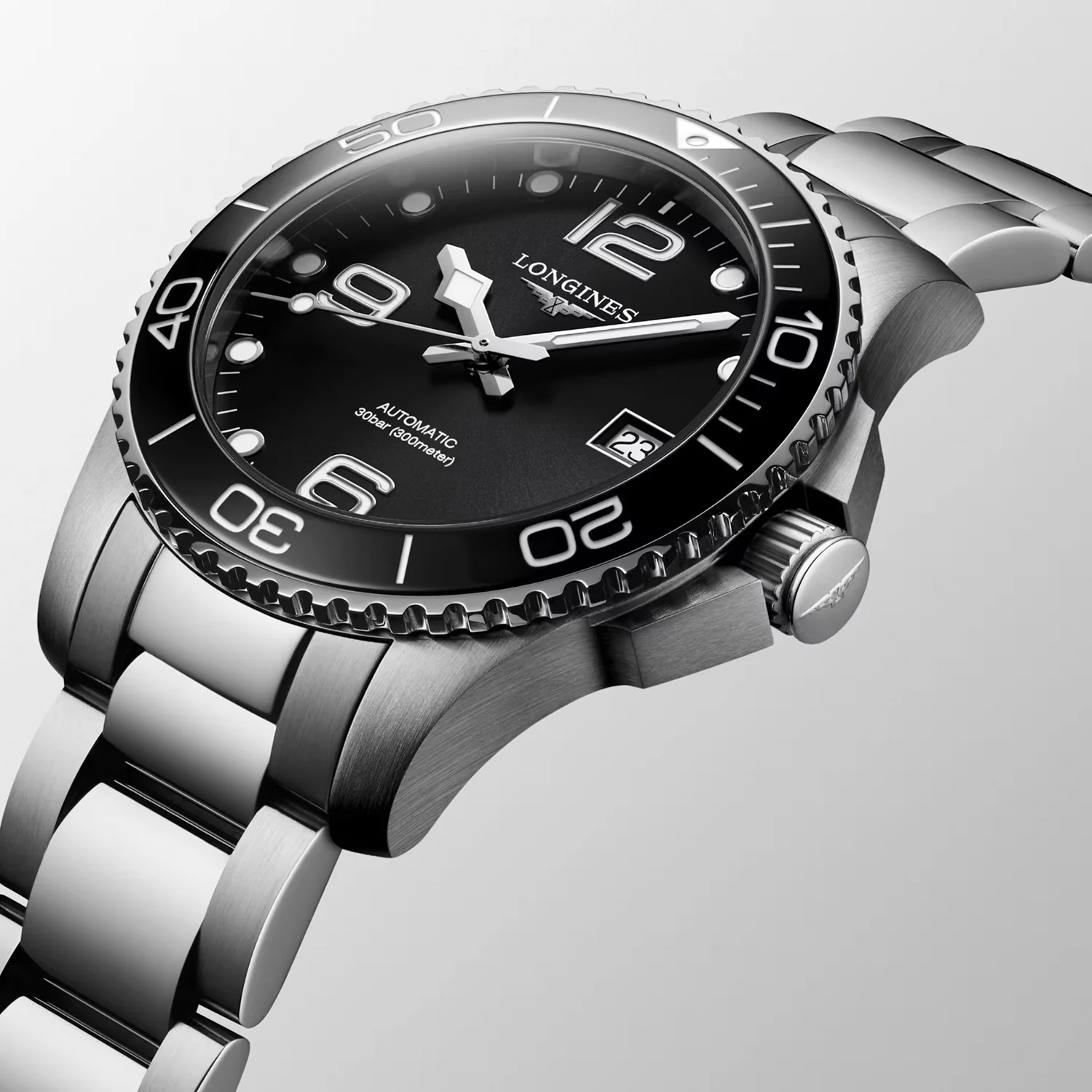 LONGINES - HydroConquest m. sort urskive, 39 mm - L37804566 - Image 10