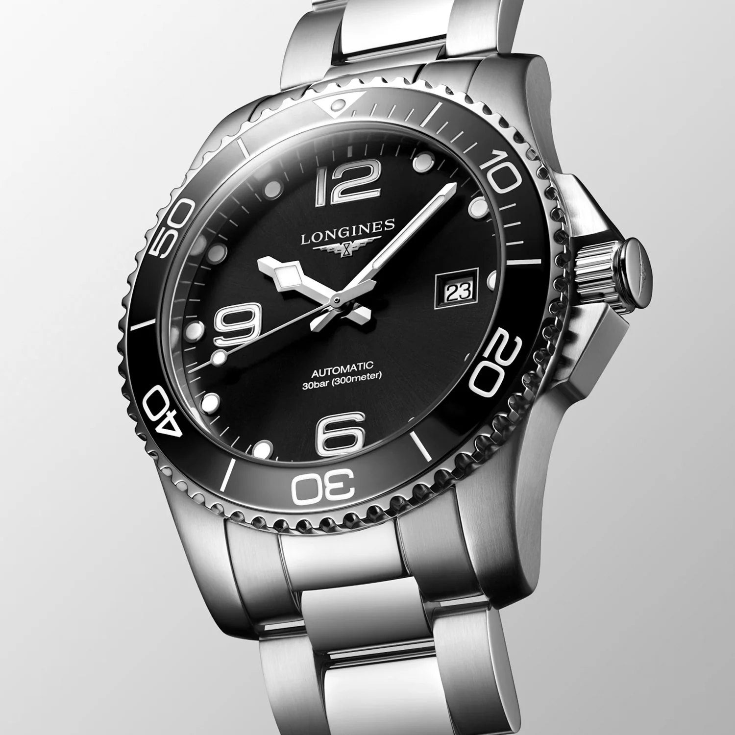 LONGINES - HydroConquest m. sort urskive, 41 mm - L37814566 - Image 7
