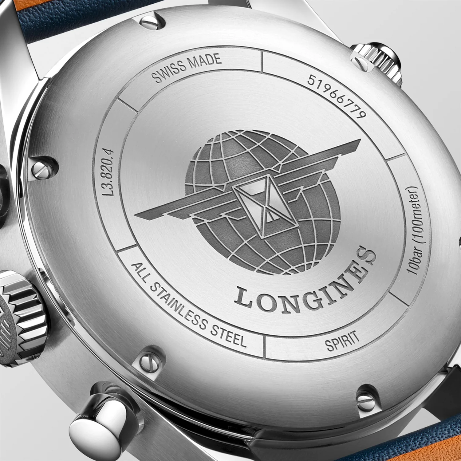 LONGINES - Spirit Chronograph m. blå rem, 42 mm - L38204930 - Image 3