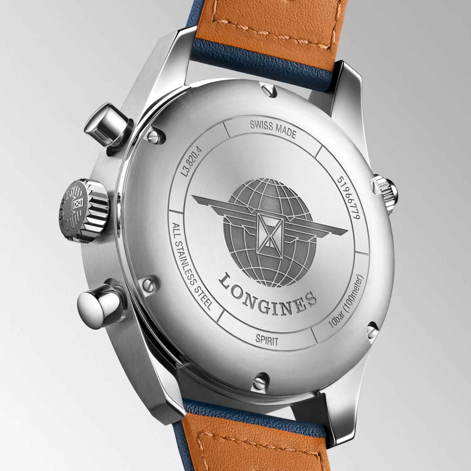 LONGINES - Spirit Chronograph m. blå rem, 42 mm - L38204930 - Image 5