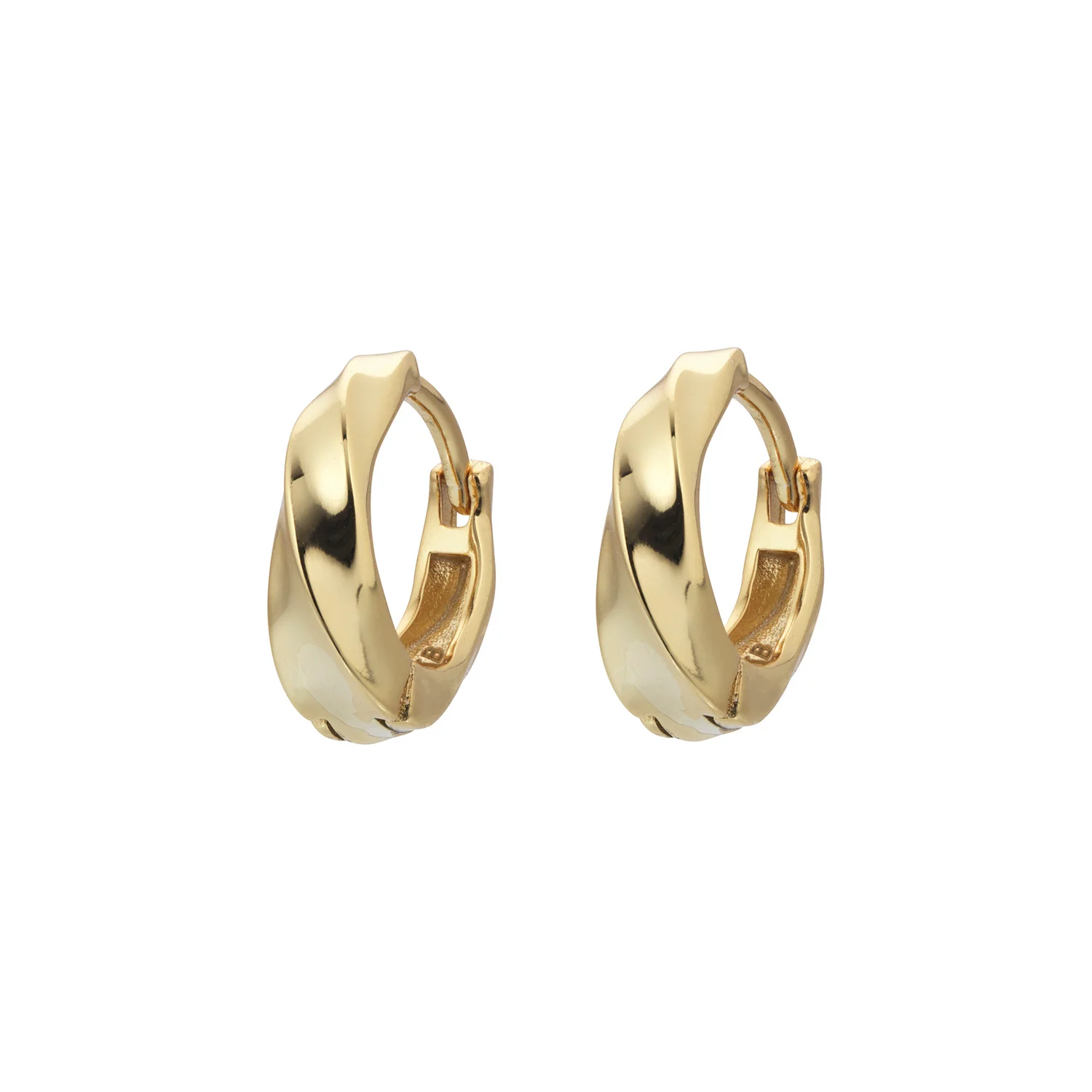 LuvaLu Jewellery - Amien creoler, Small - forgyldt sølv