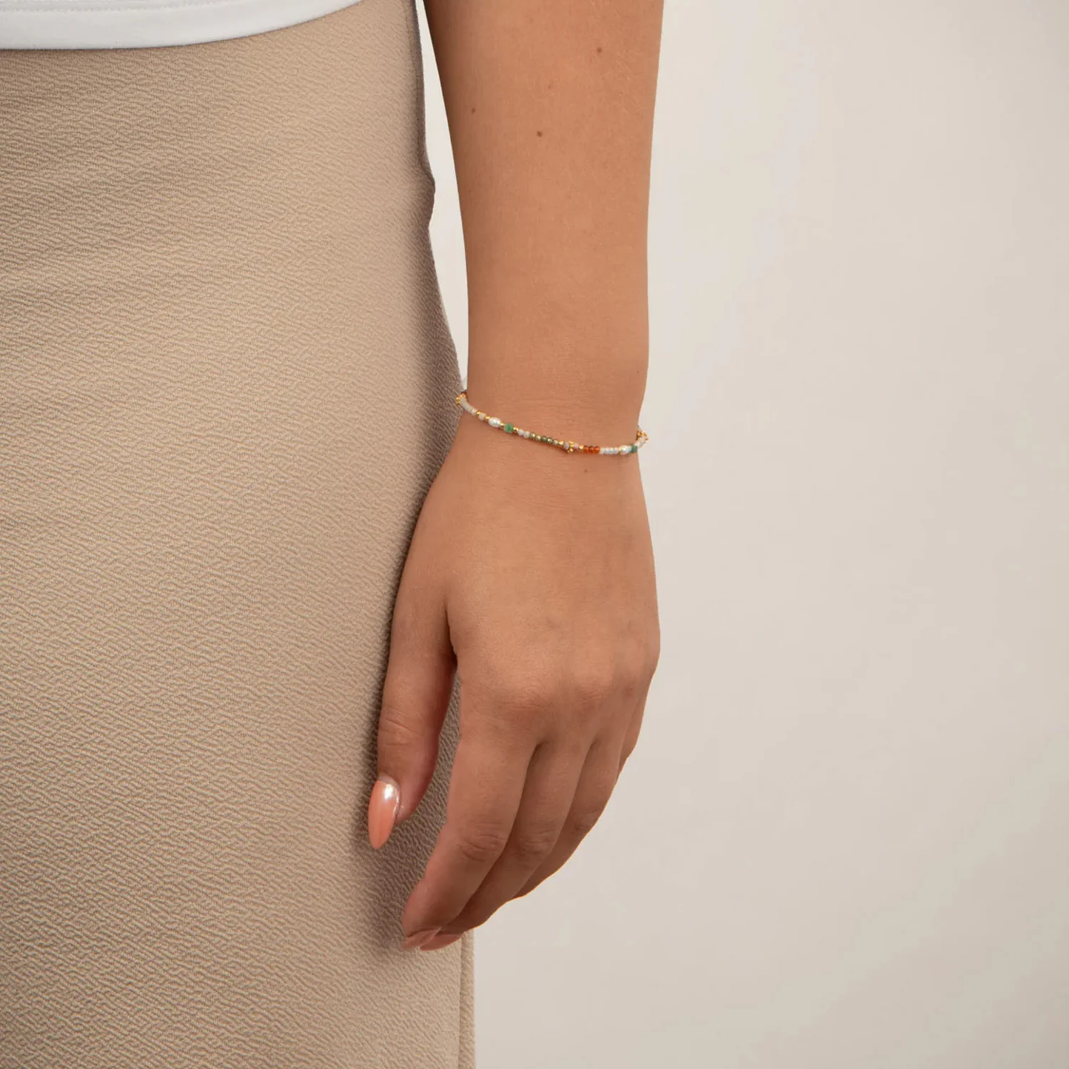 LuvaLu Jewellery - Cactus armbånd, 16-19 cm - Forgyldt sølv - Image 2