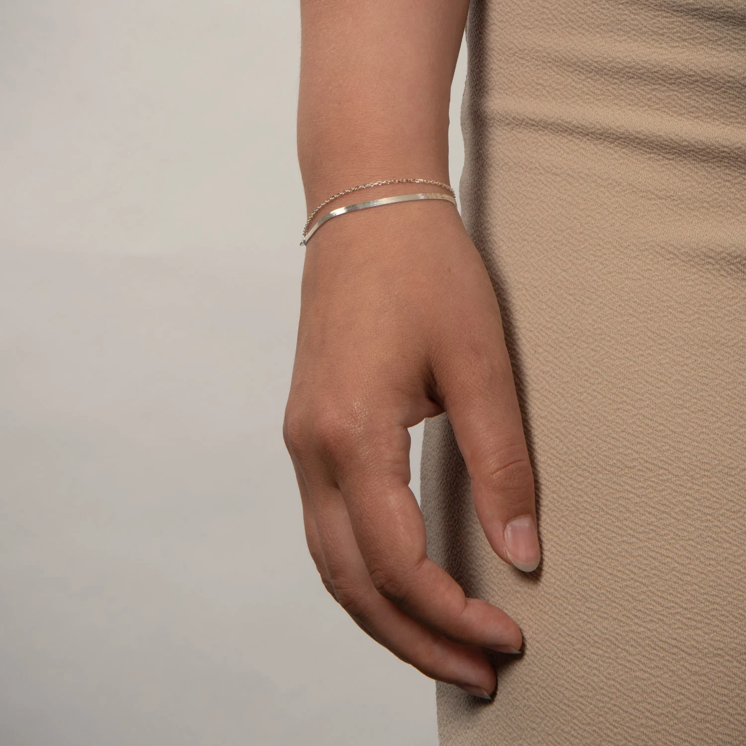 LuvaLu Jewellery - Calais armbånd, 16+3cm - Sølv - Image 2