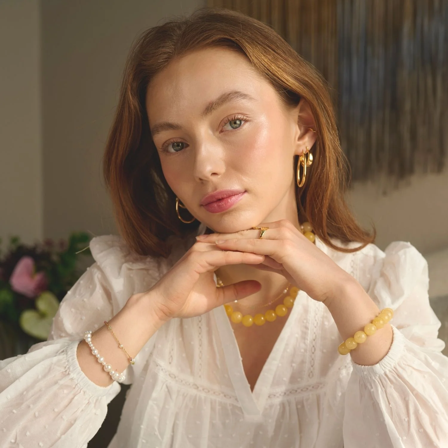 LuvaLu Jewellery - Camellia armbånd - Forgyldt sølv - Image 7