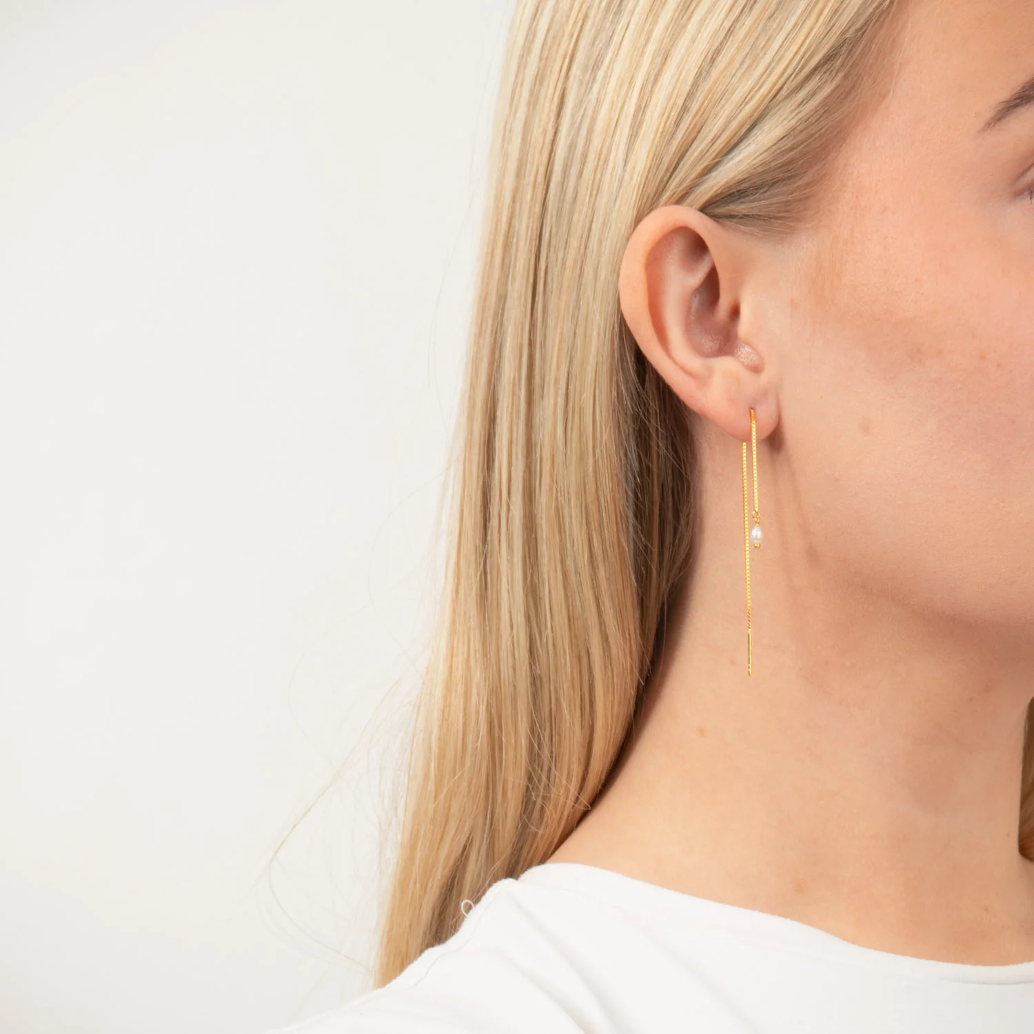 LuvaLu Jewellery - Cannes ørekæder - forgyldt sølv - Image 2