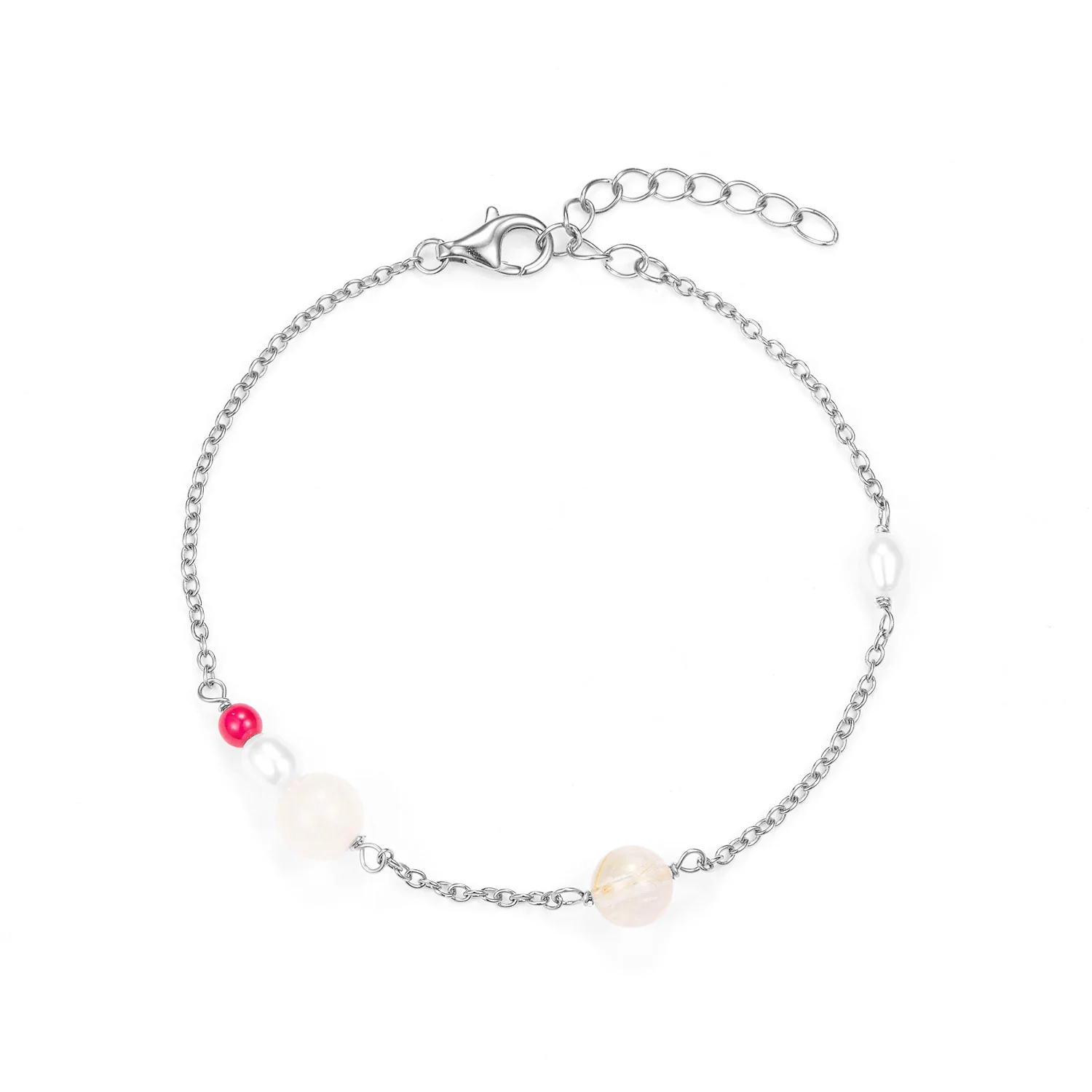 LuvaLu Jewellery - Carnation armbånd, 16+3 cm - Sølv