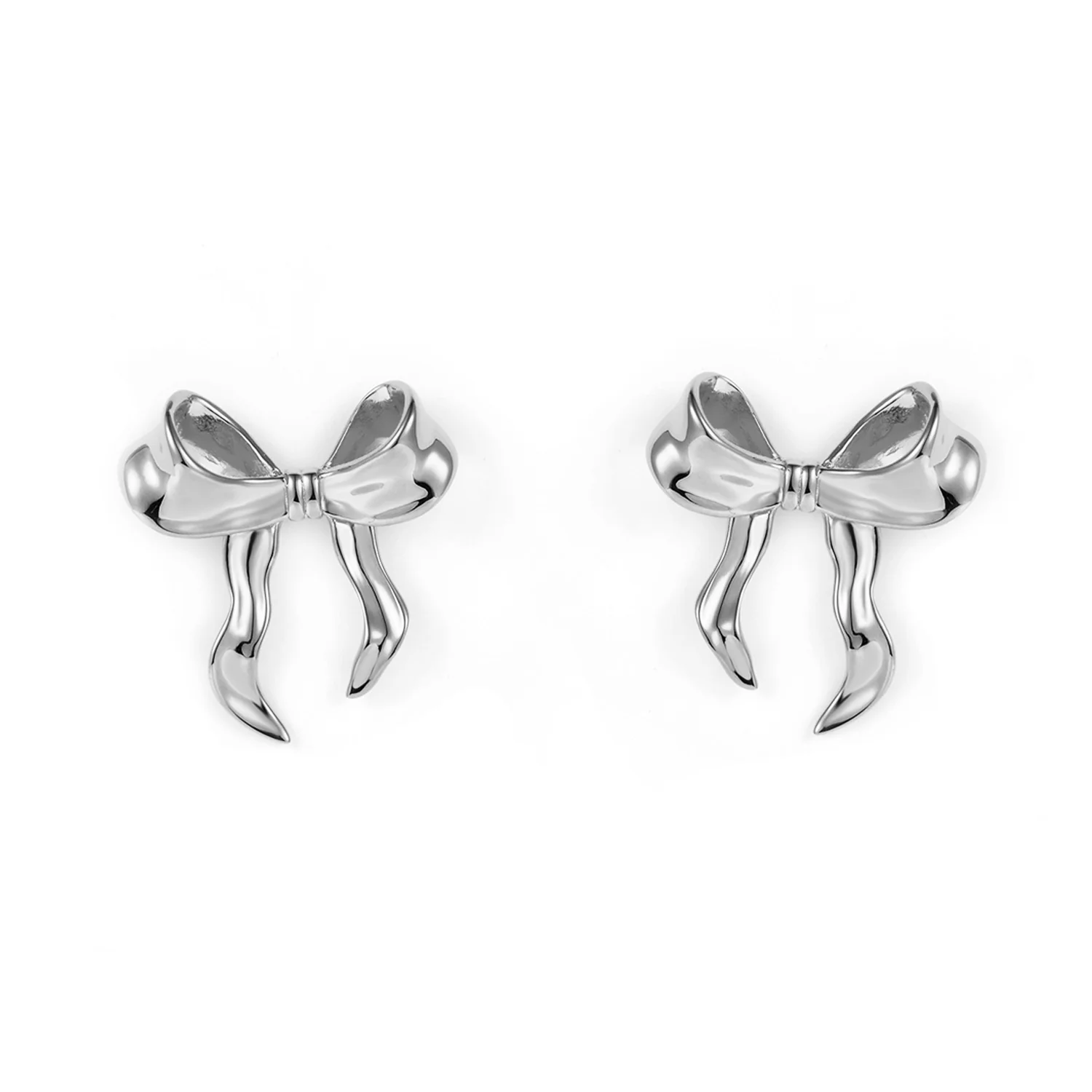 LuvaLu Jewellery - Chambéry Bow øreringe - Sølv