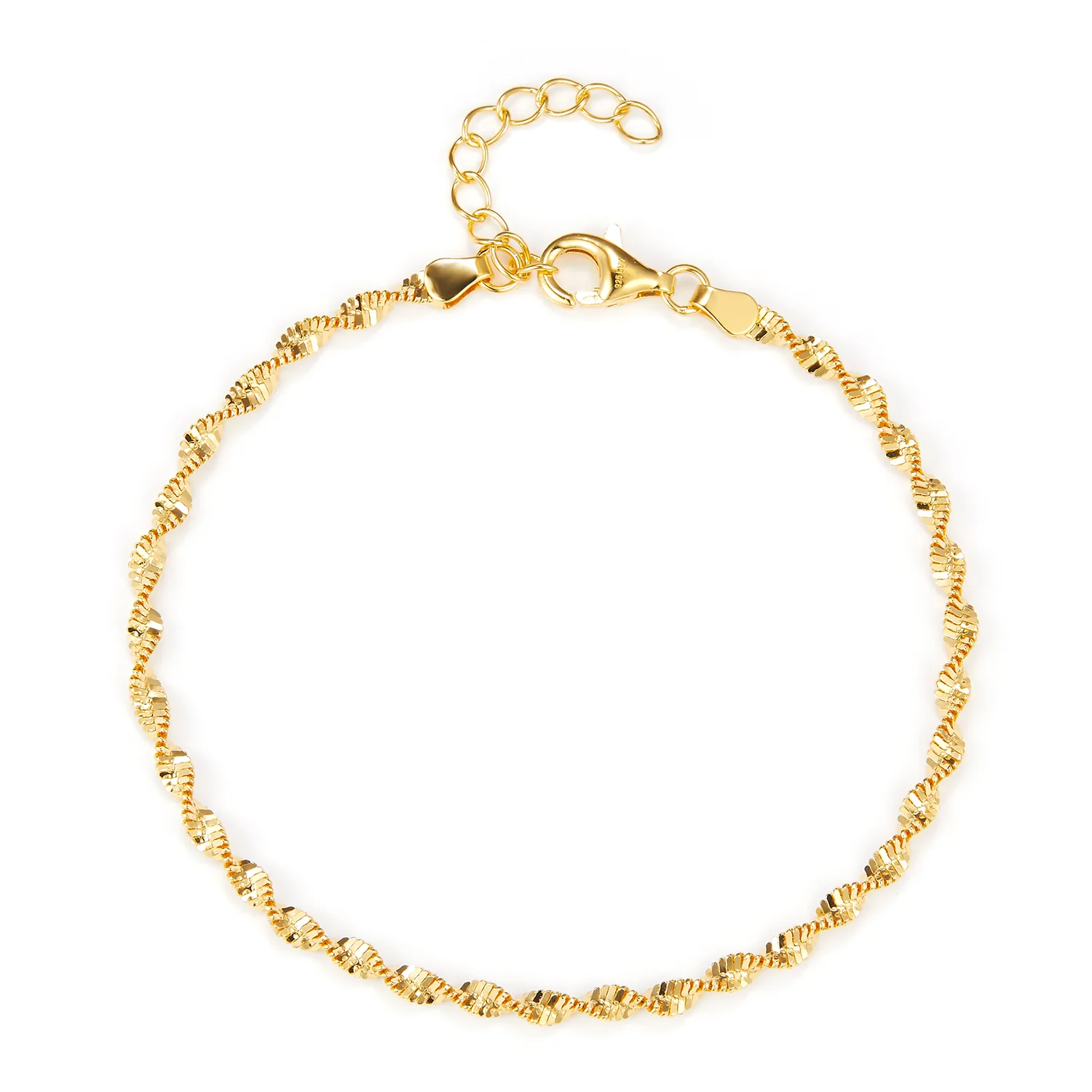 LuvaLu Jewellery - Colombes armbånd - Forgyldt sølv