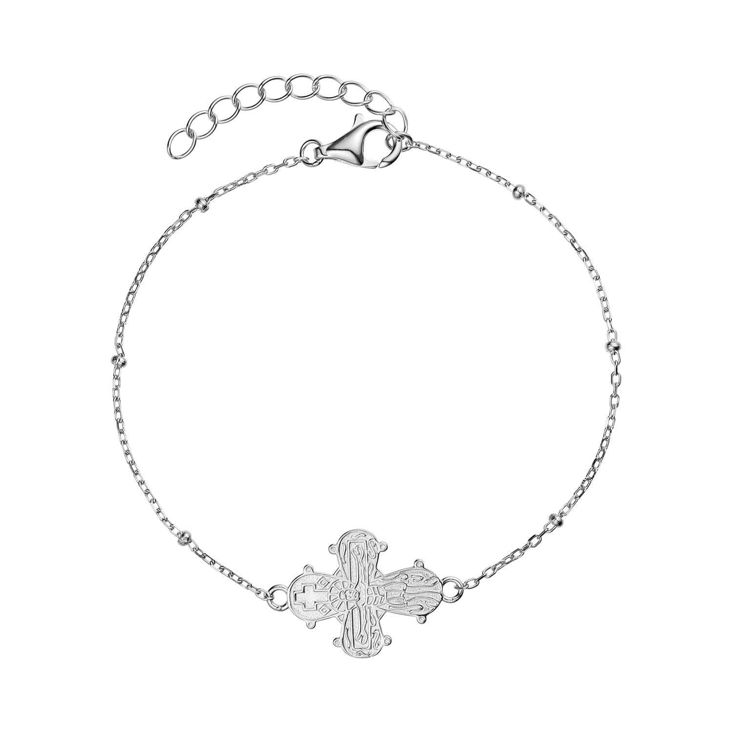 Luvalu Jewellery - Dagmarkors armbånd, 16+3 cm - Sølv