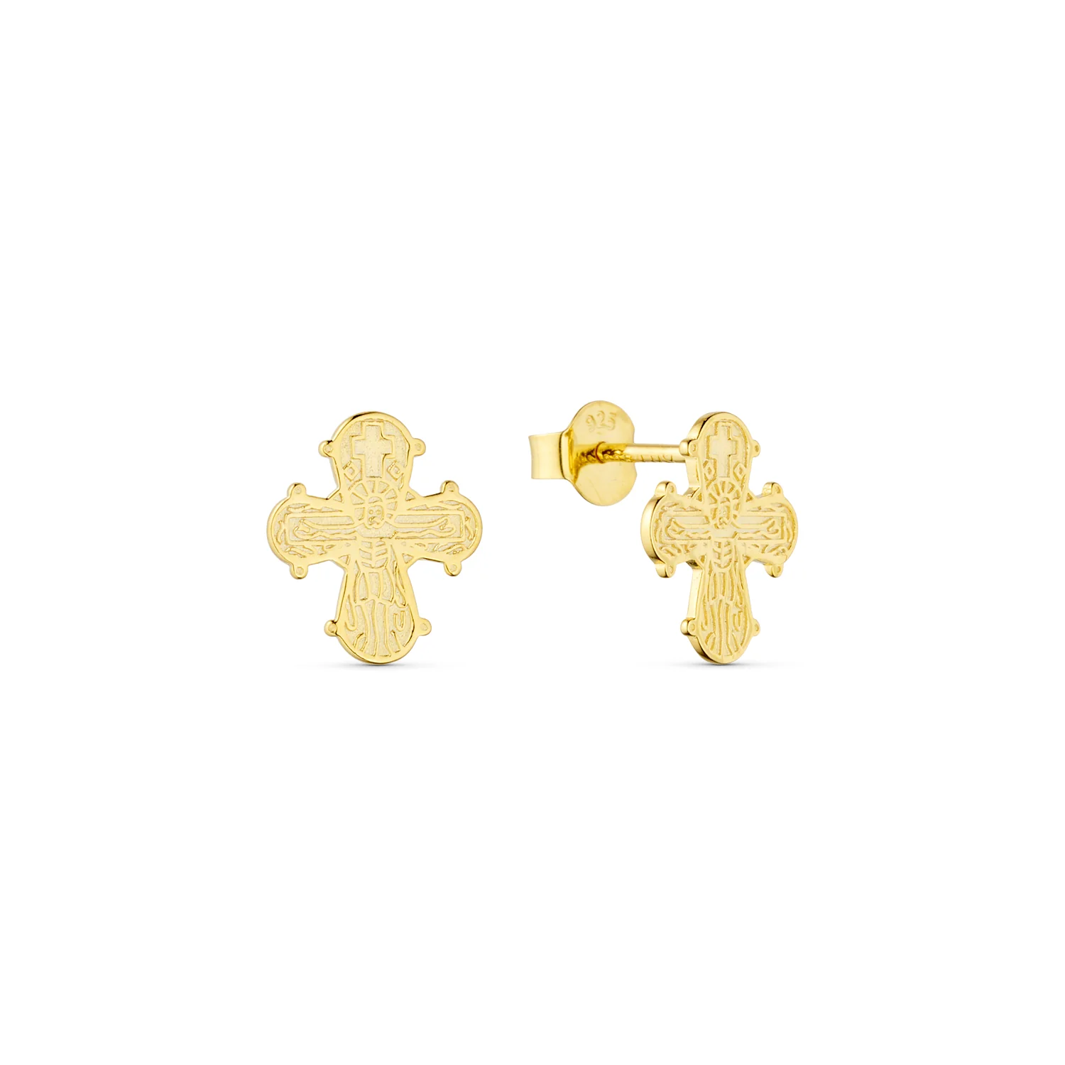 Luvalu Jewellery - Dagmarkors ørestikker - Forgyldt sølv