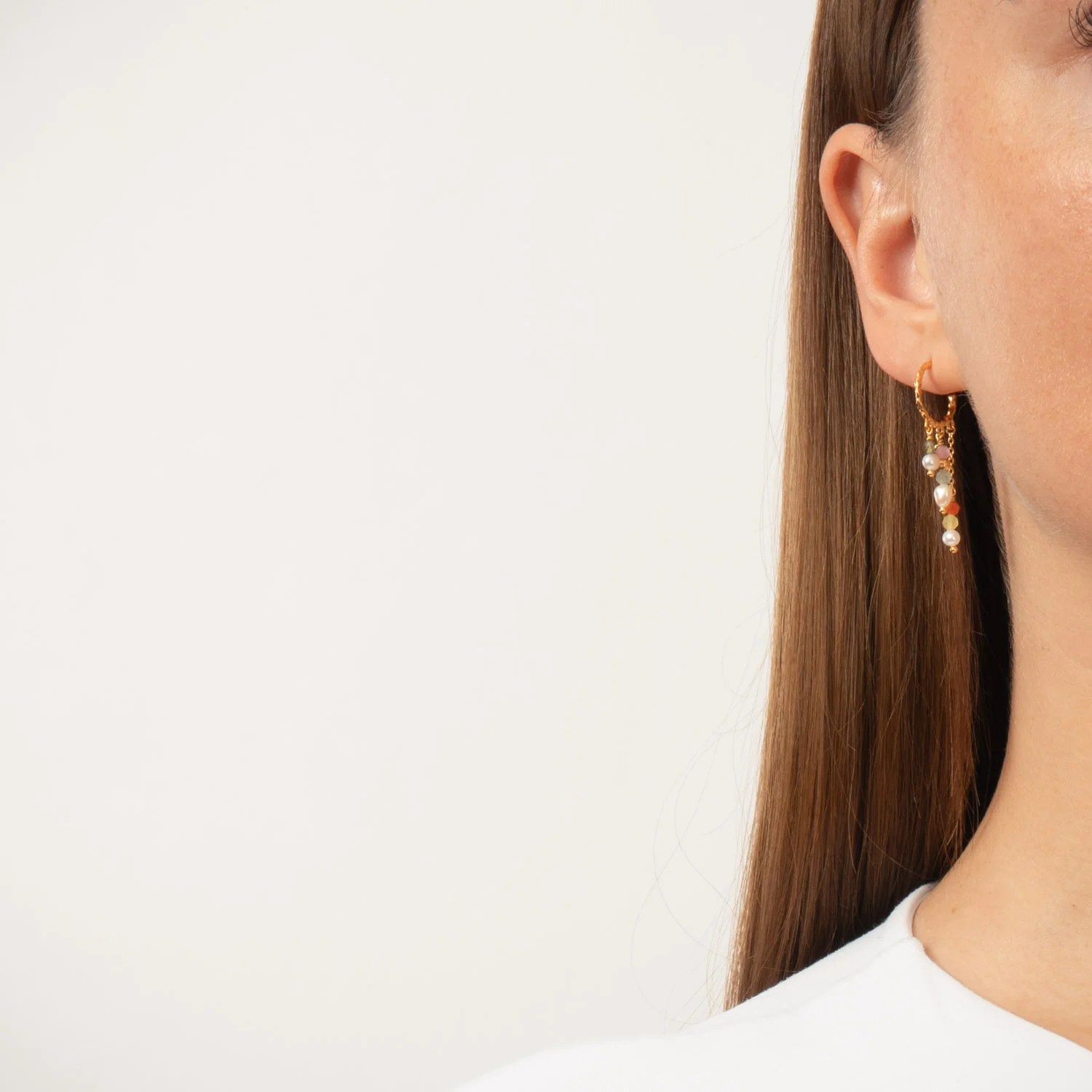 LuvaLu Jewellery - Dahlia Cirkus øreringe - Forgyldt sølv - Image 2