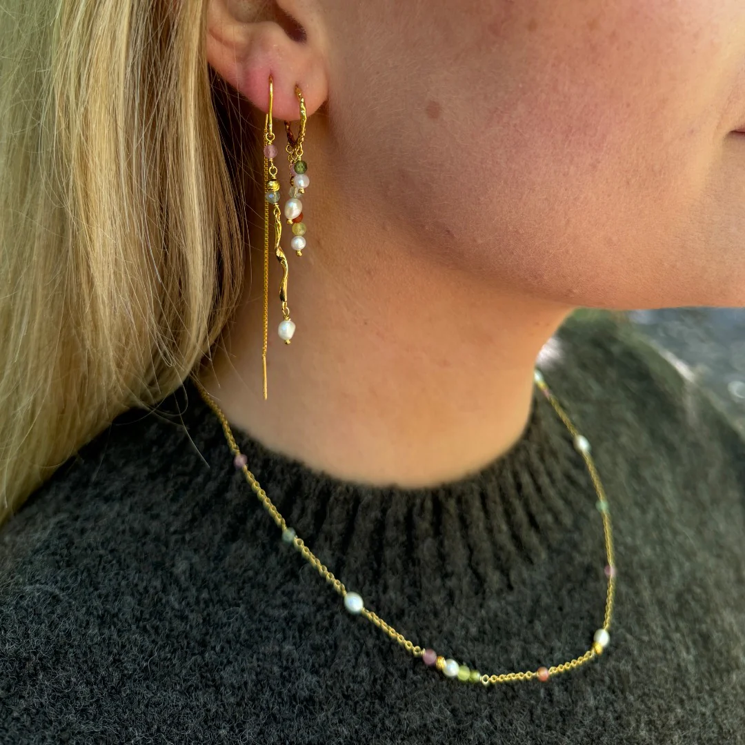 LuvaLu Jewellery - Dahlia Cirkus øreringe - Forgyldt sølv - Image 3