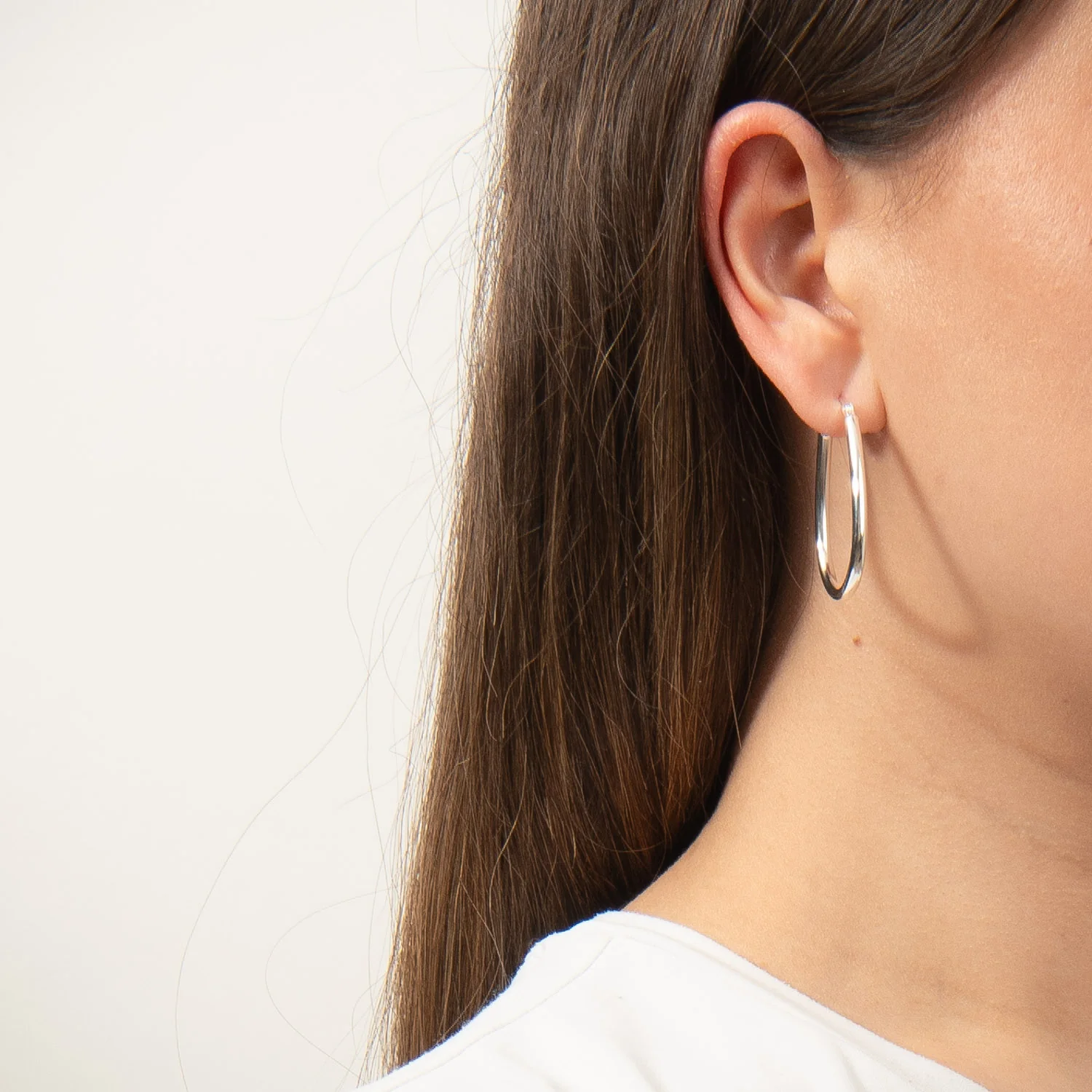 LuvaLu Jewellery - Essence Hoops øreringe - Sølv - Image 2