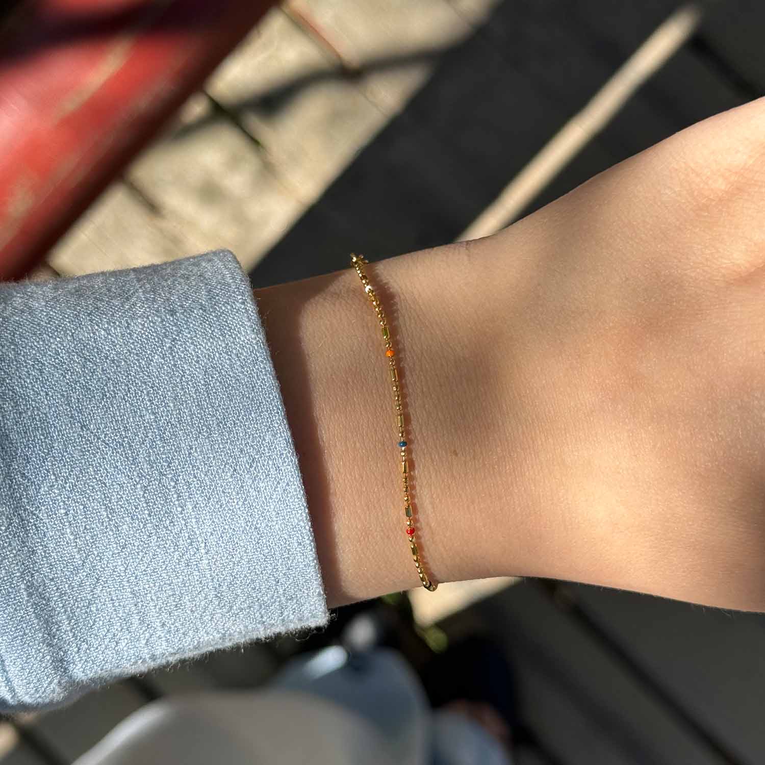 LuvaLu Jewellery - Iris armbånd - Forgyldt sølv - Image 3