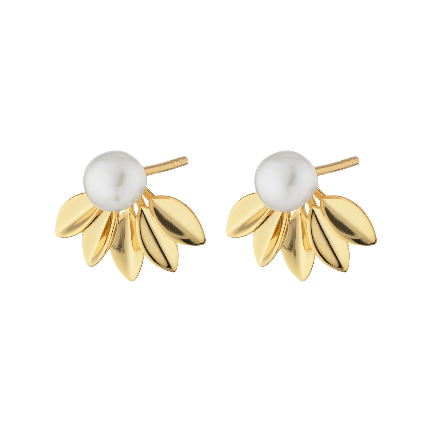 LuvaLu Jewellery - Limoges ørestikker - Forgyldt sølv