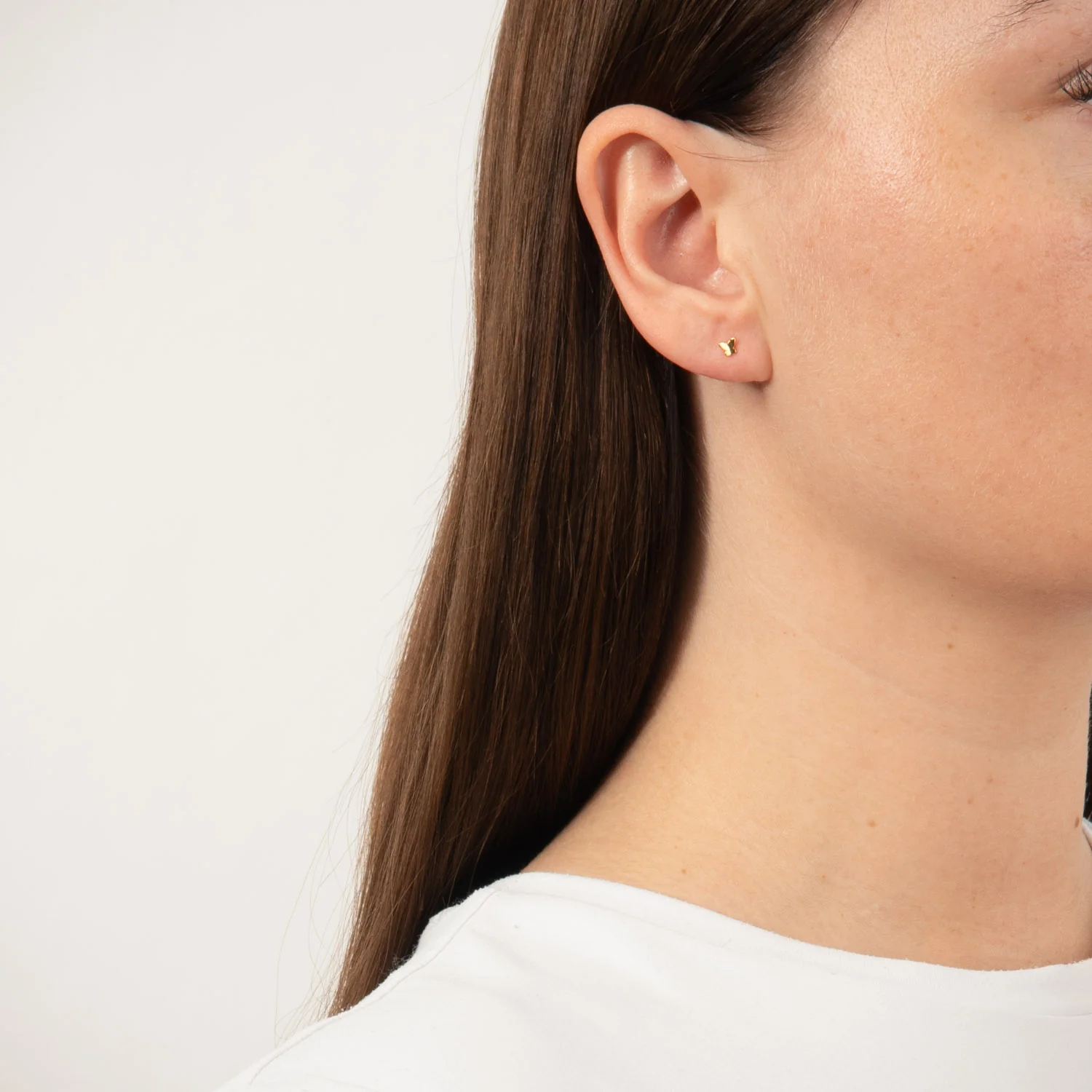 LuvaLu Jewellery - Litil ørestikker - Forgyldt sølv - Image 2