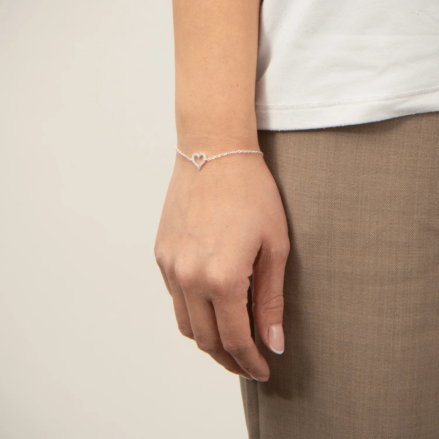 LuvaLu Jewellery – Love armband, 16+3 cm – Sølv - Image 2