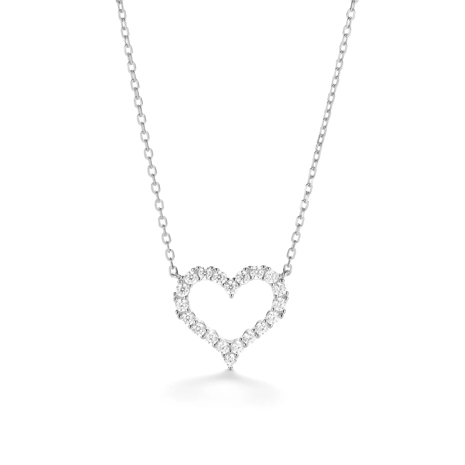 LuvaLu Jewellery – Love halskæde, 40+3 cm - Sølv