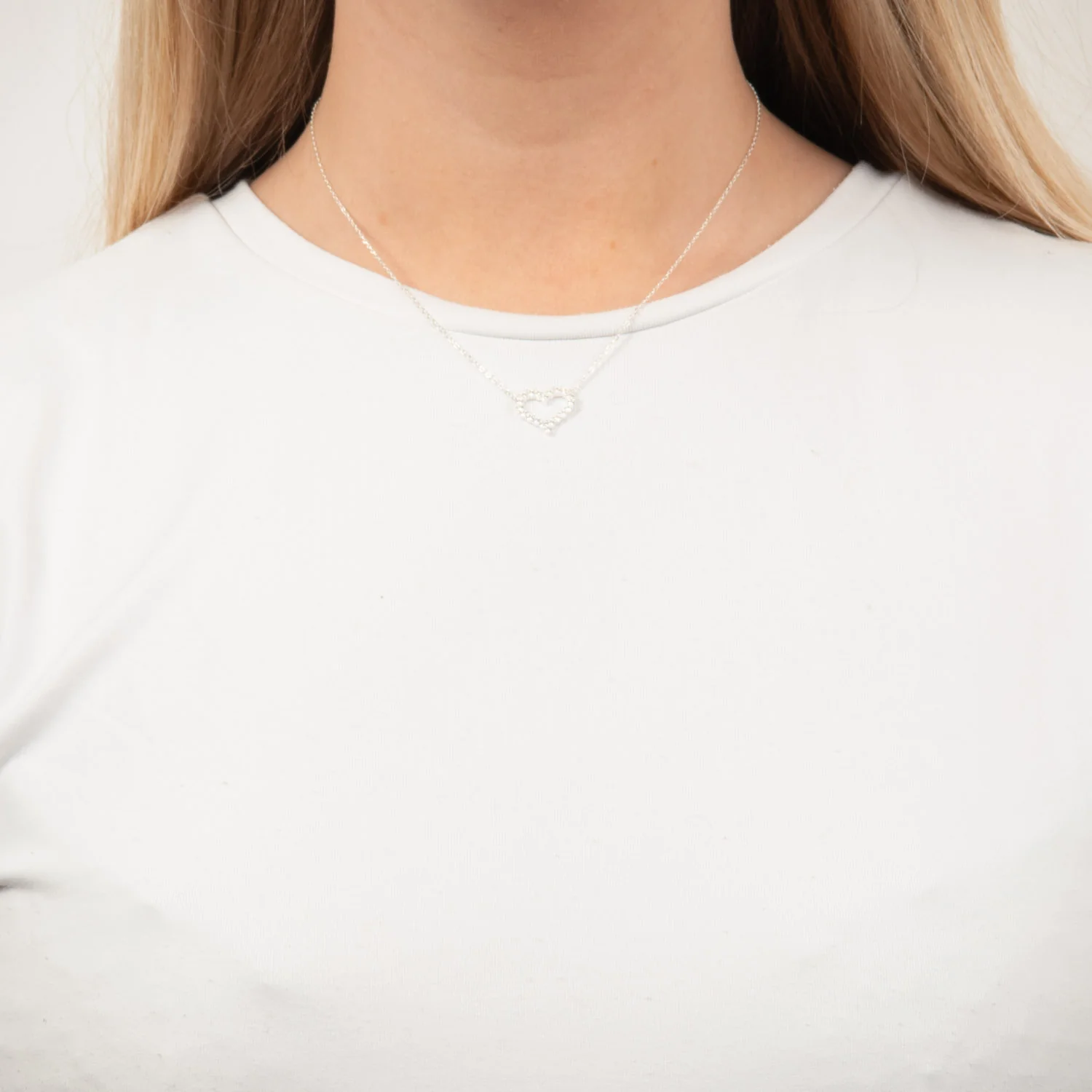 LuvaLu Jewellery – Love halskæde, 40+3 cm - Sølv - Image 2