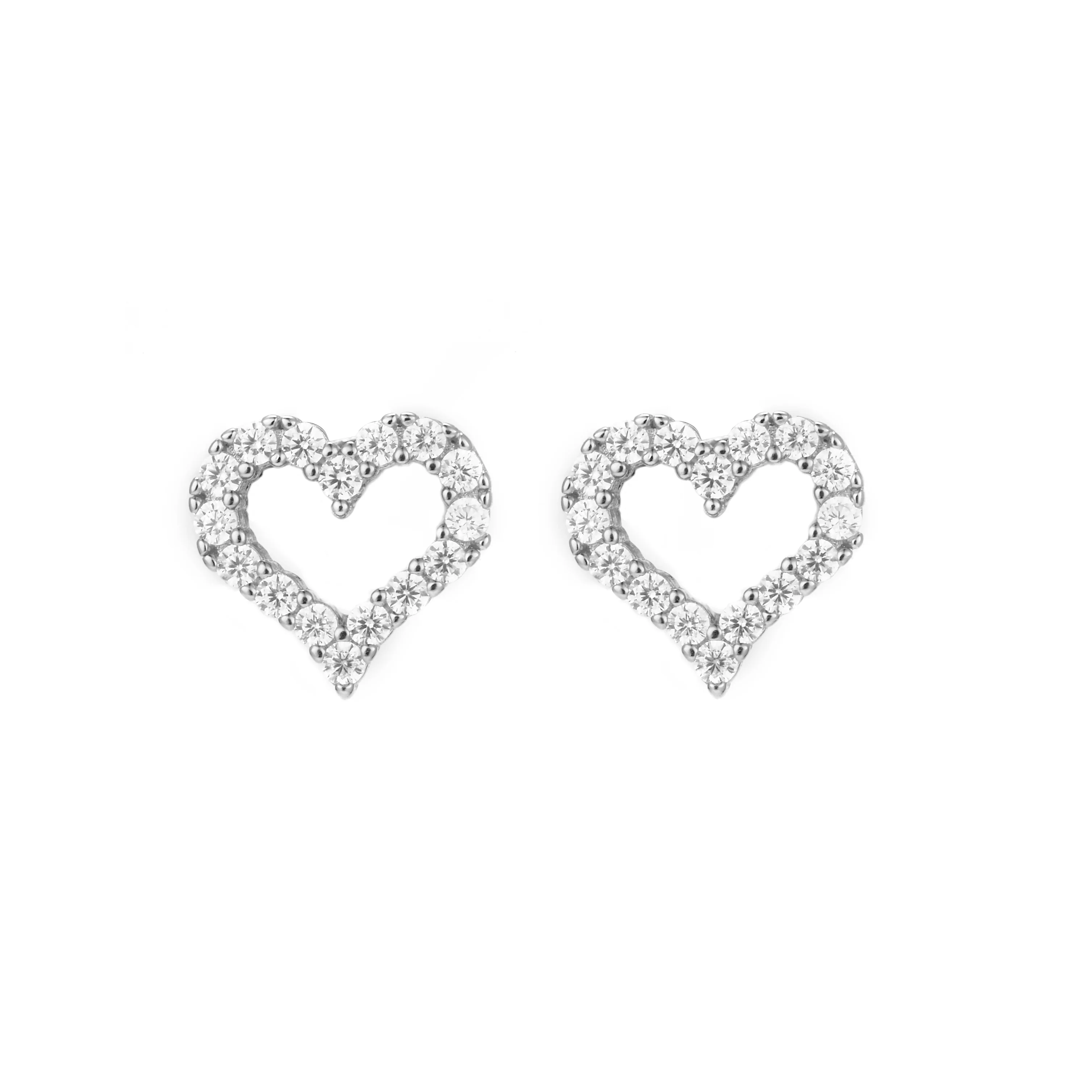 LuvaLu Jewellery - Love ørestikker, small - Sølv