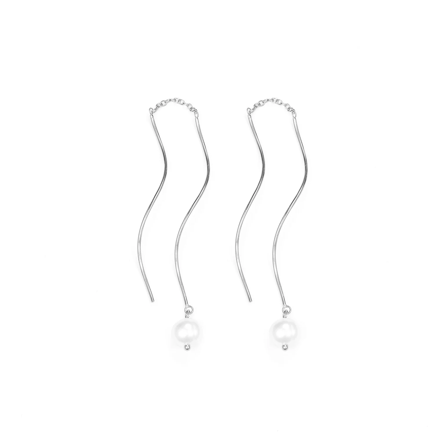 LuvaLu Jewellery - Pearly Amy øreringe - Sølv