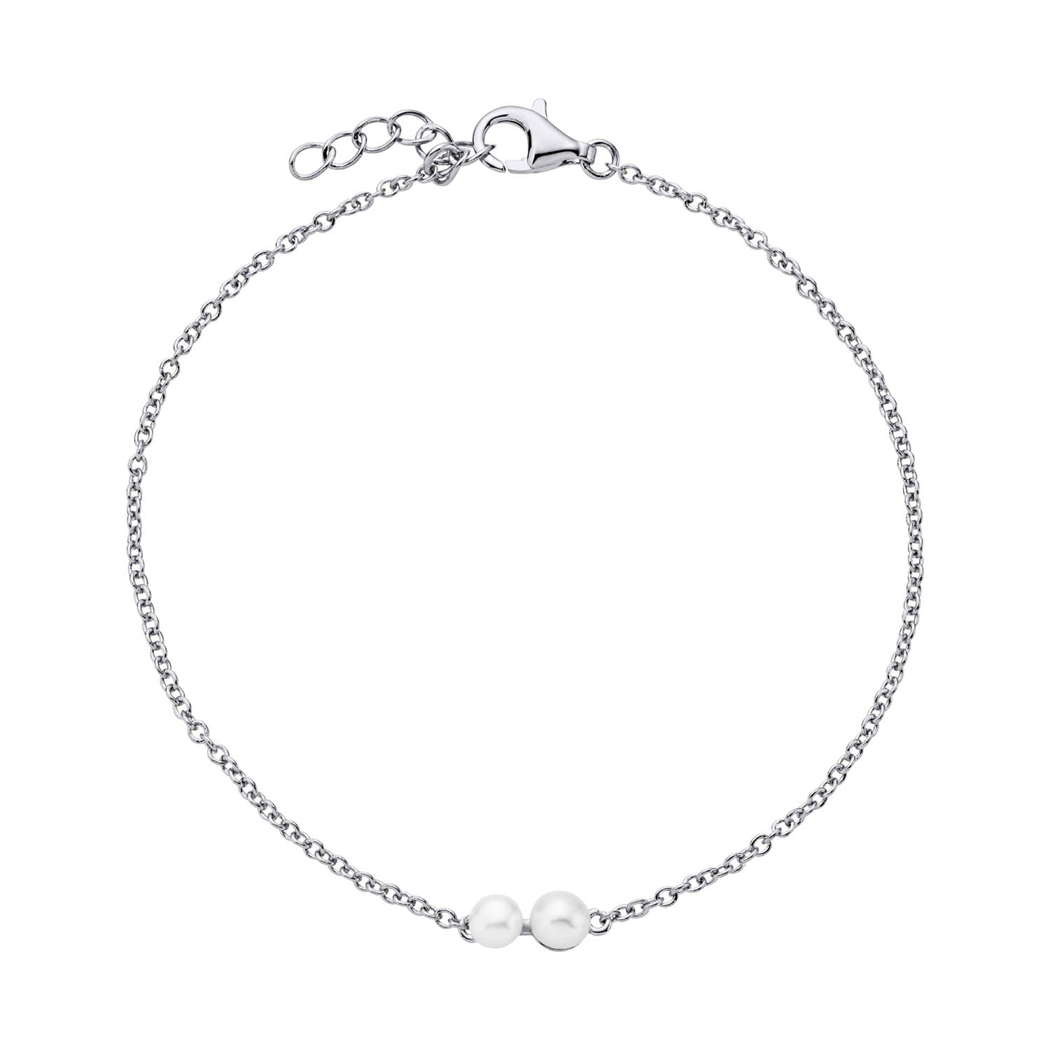 LuvaLu Jewellery - Pearly Drops armbånd - Sølv