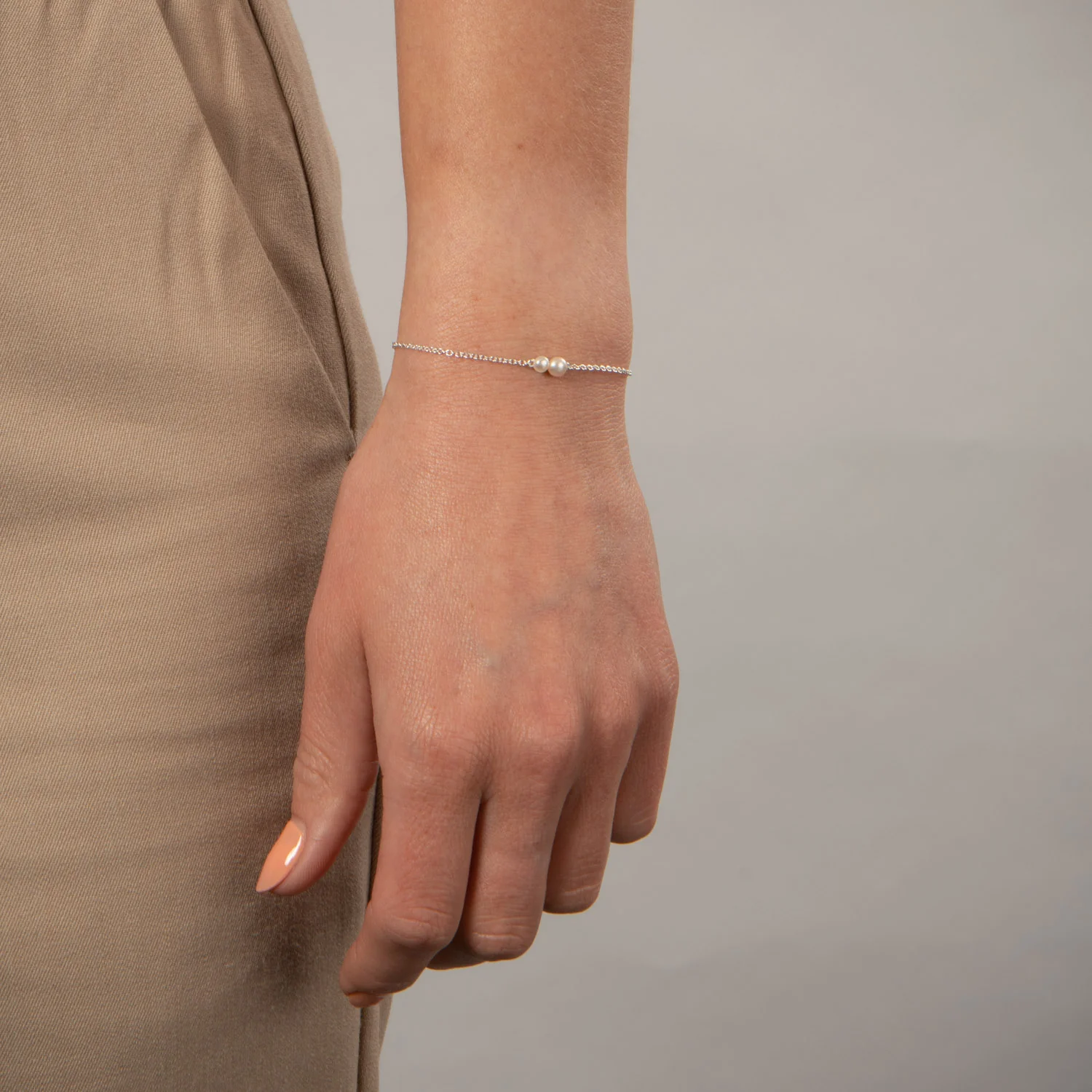 LuvaLu Jewellery - Pearly Drops armbånd - Sølv - Image 2