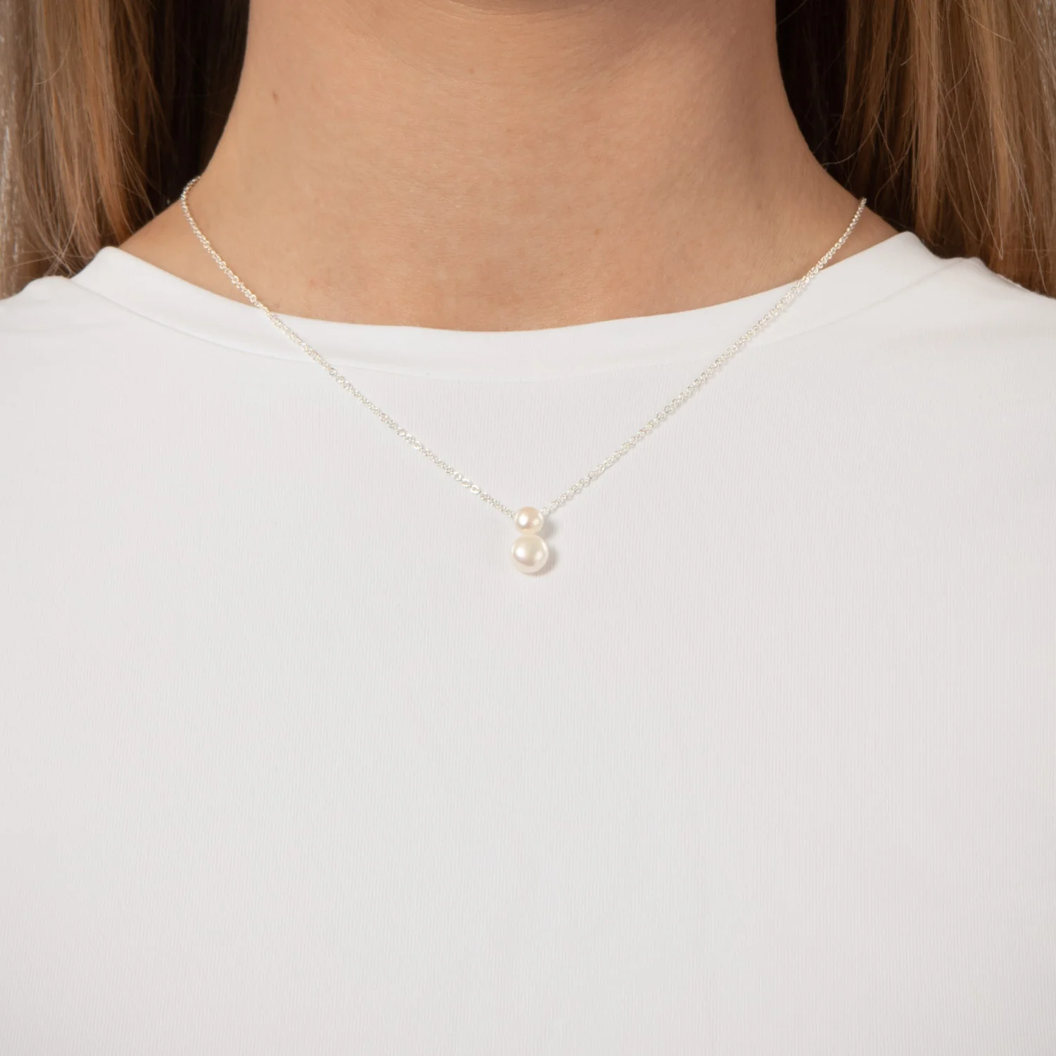 LuvaLu Jewellery - Pearly Drops halskæde - Sølv - Image 2