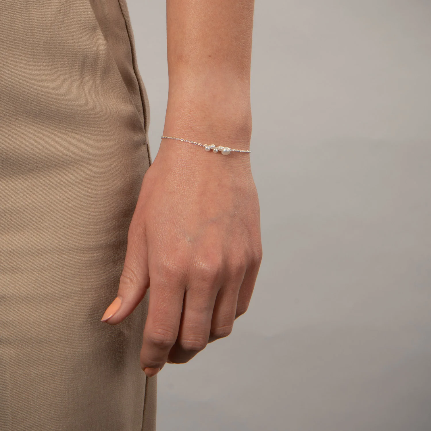 LuvaLu Jewellery - Pearly Wave armbånd - Sølv - Image 2