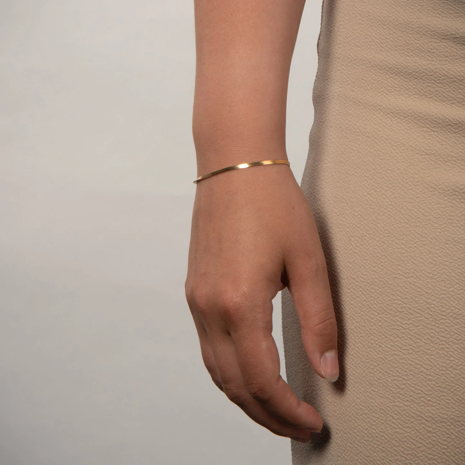 LuvaLu Jewellery - Petit Évry armbånd, 16+3cm - Forgyldt sølv - Image 2
