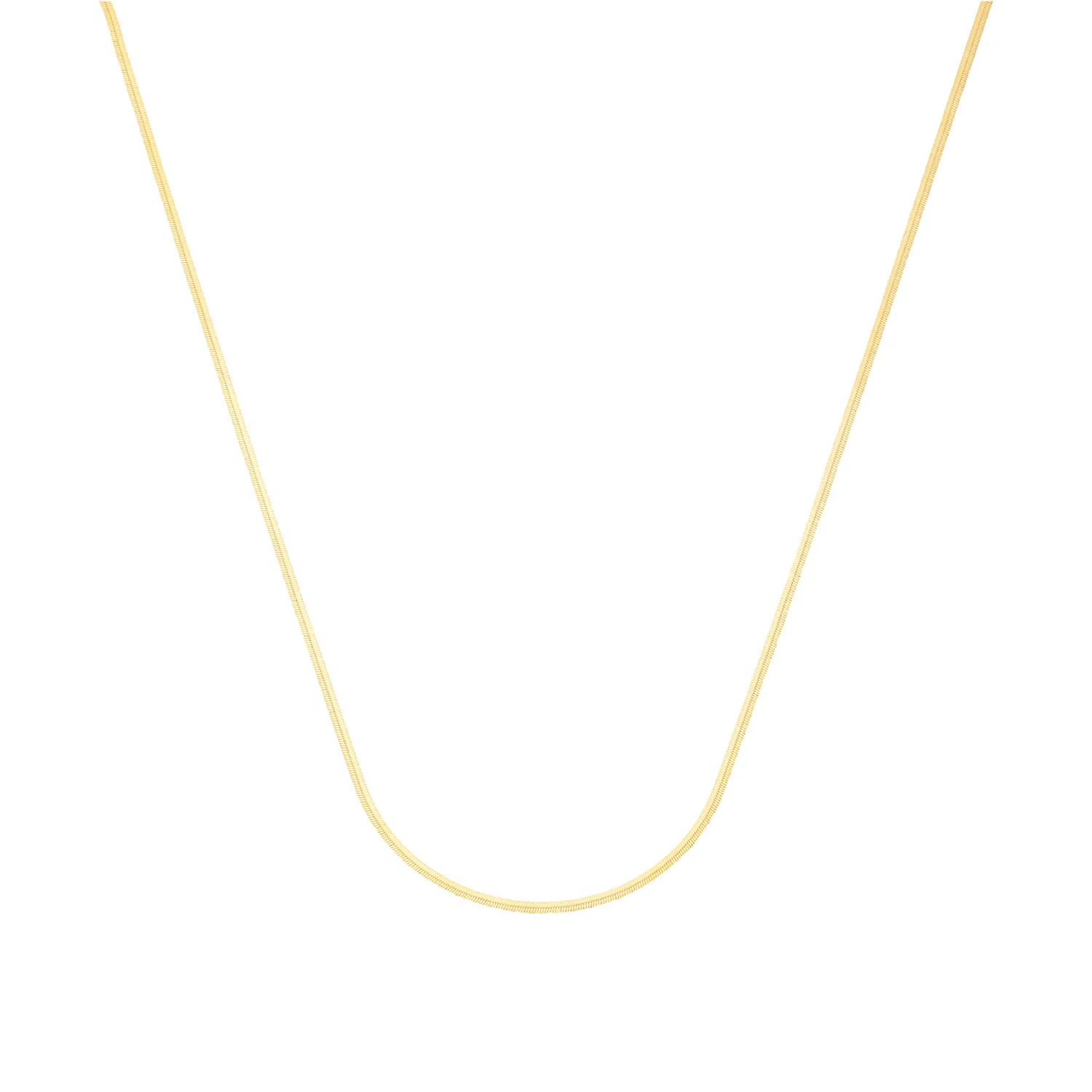 LuvaLu Jewellery - Petit Évry halskæde, 45+3cm - Forgyldt sølv