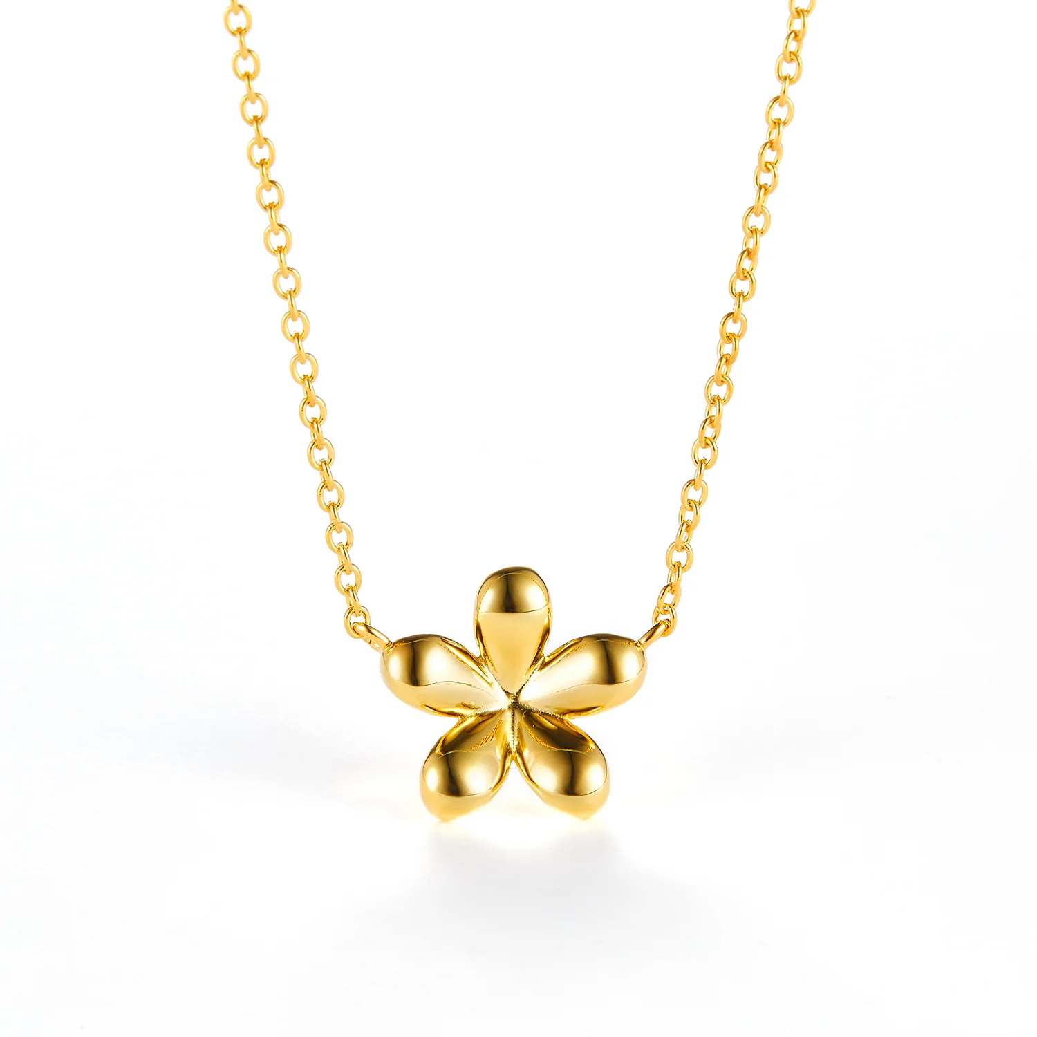 LuvaLu Jewellery - Petunia halskæde, 42+3 cm - Forgyldt sølv