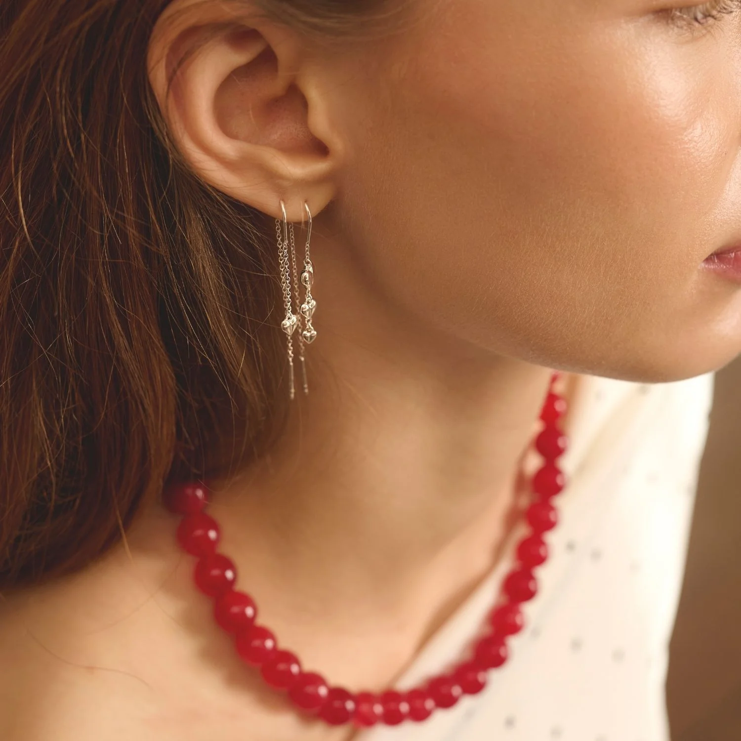 LuvaLu Jewellery - Philia Amore øreringe - Forgyldt sølv - Image 5