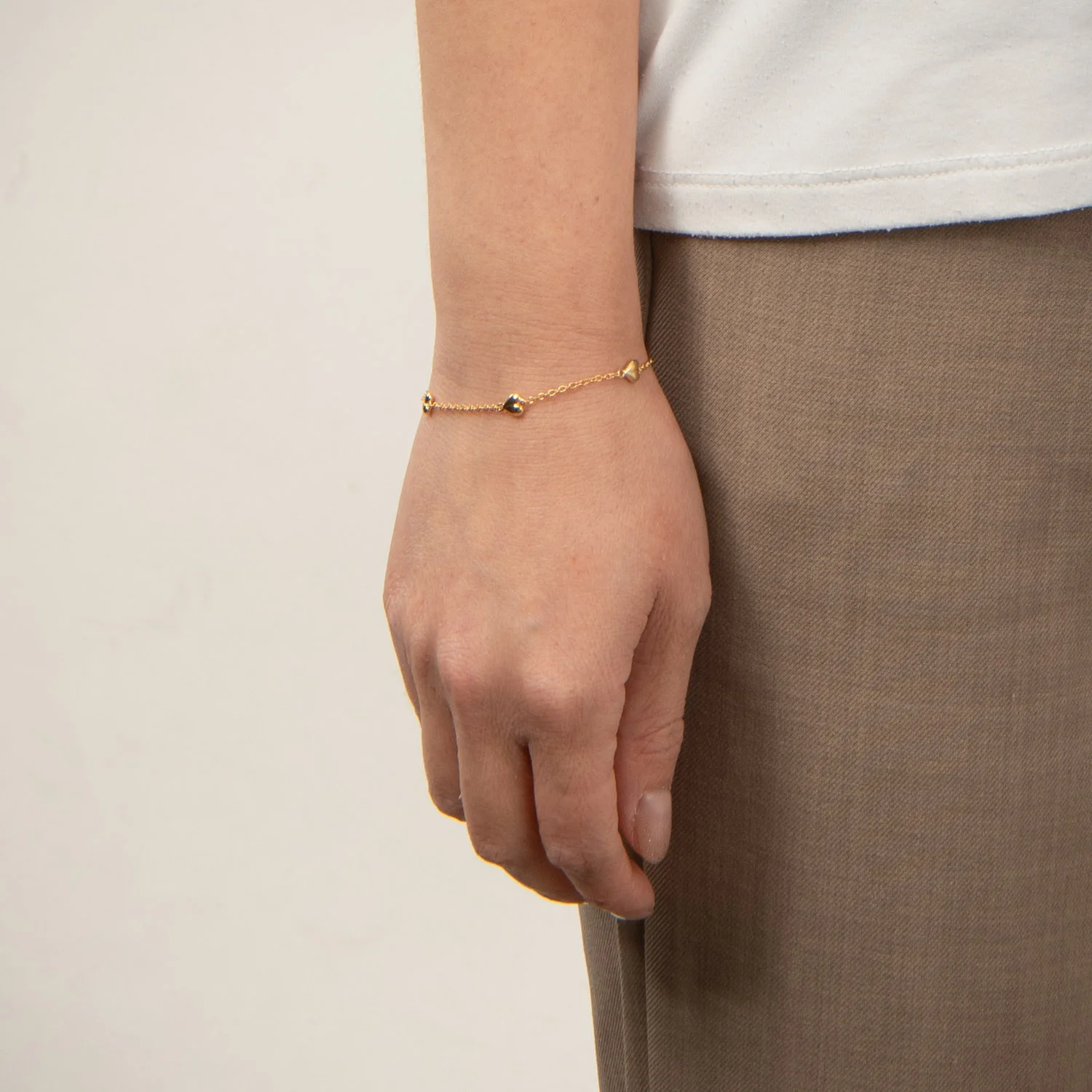 LuvaLu Jewellery - Philia armbånd, 16+3 cm - Forgyldt sølv - Image 2