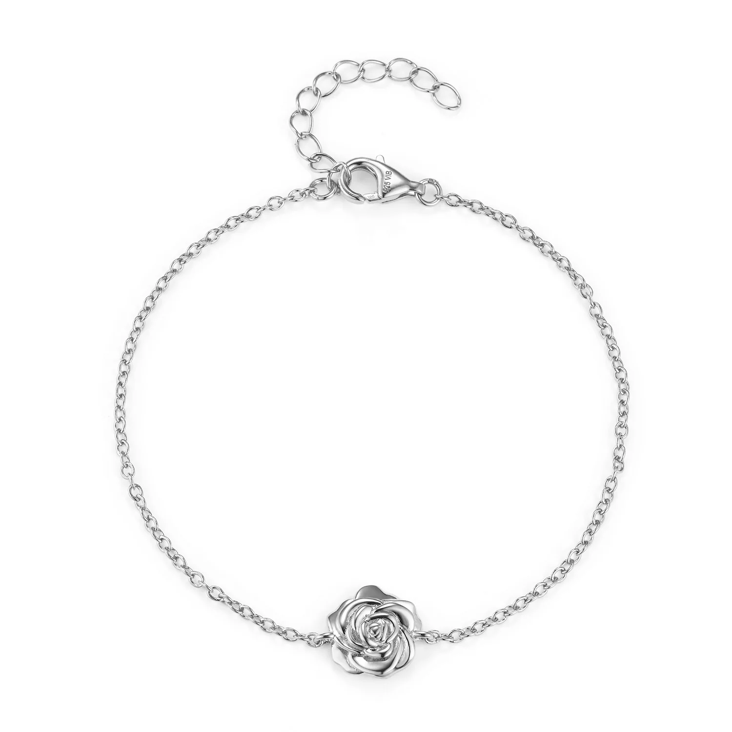 LuvaLu Jewellery - Rosie armbånd, 16+3 cm - Sølv
