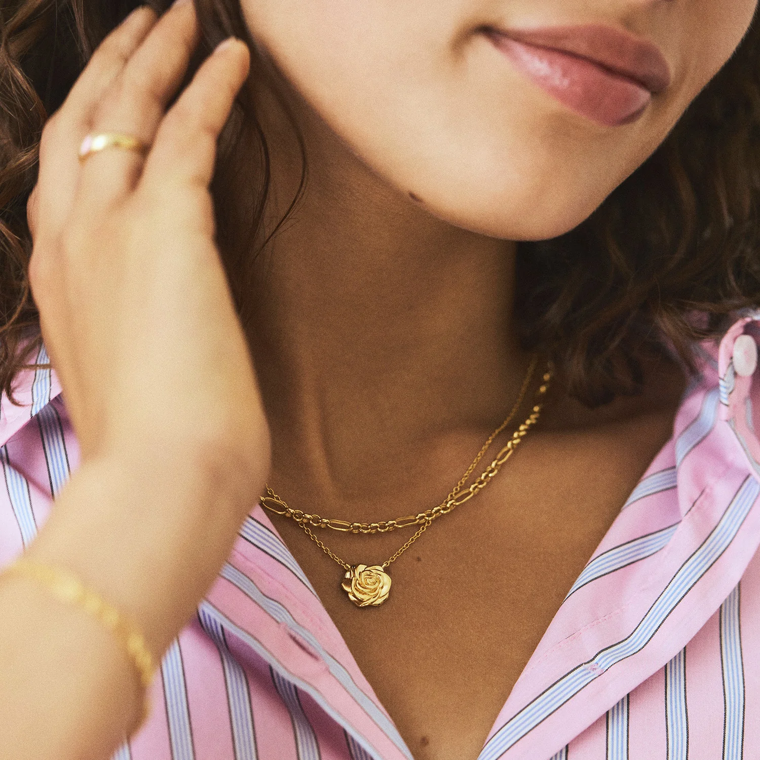 LuvaLu Jewellery - Rosie halskæde - Forgyldt sølv - Image 3