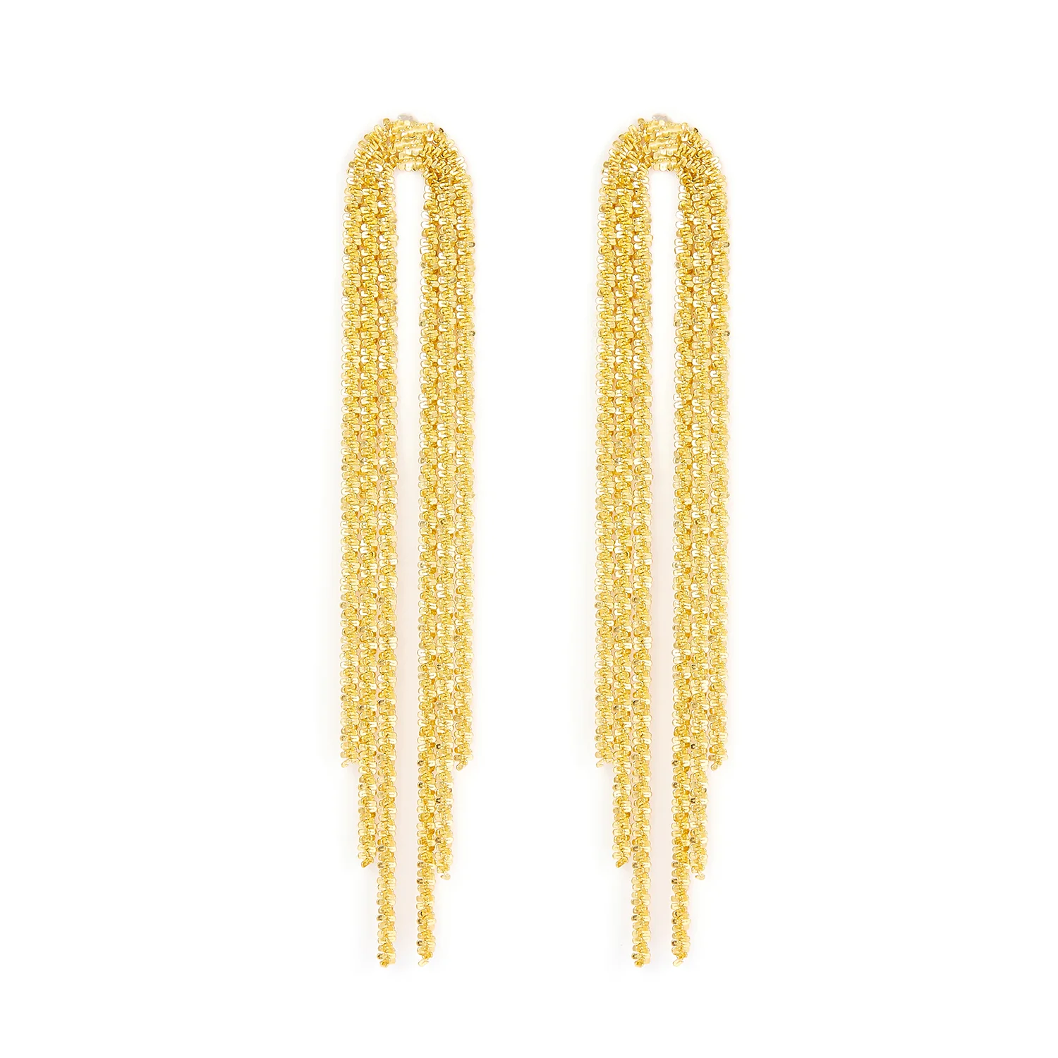 LuvaLu Jewellery - Roubaix Double øreringe - Forgyldt sølv