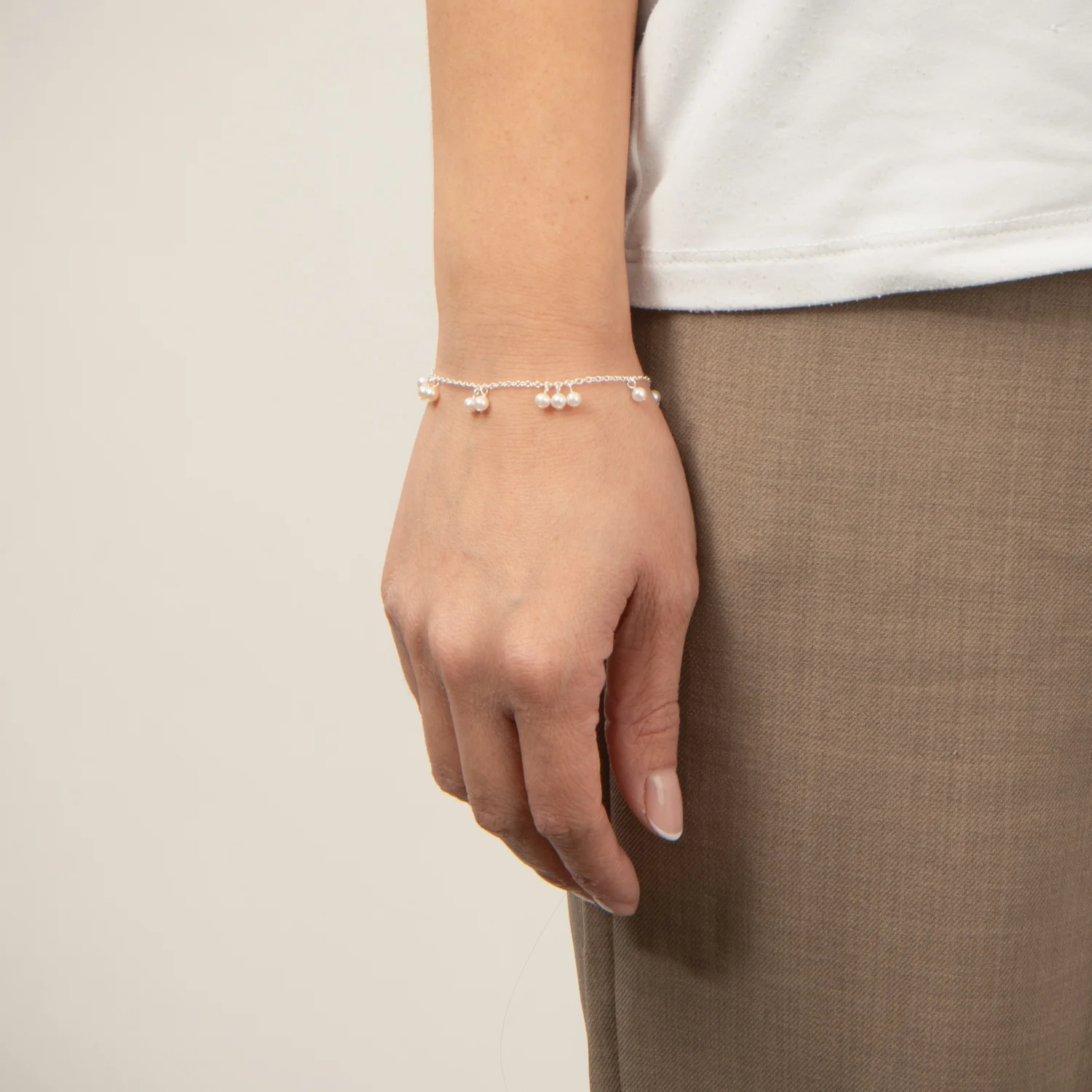 LuvaLu Jewellery - Saint-Étienne armbånd, 16+3 cm - Sølv - Image 2