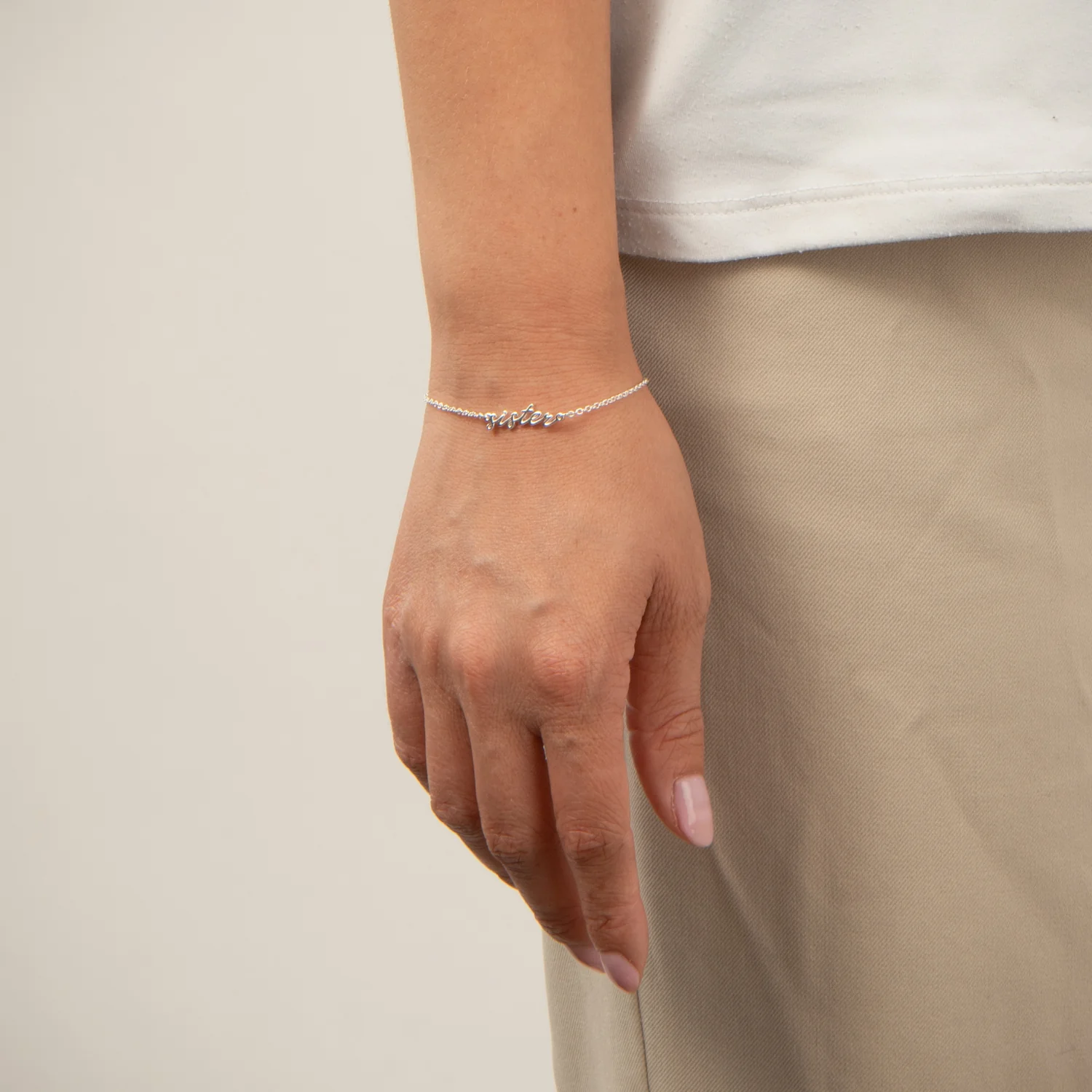 LuvaLu Jewellery - Sister armbånd, 16+3 cm - Sølv - Image 2