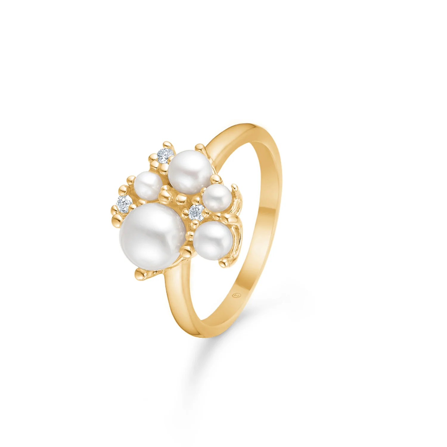 Mads Z - Diamond Cloud ring - 14 karat guld