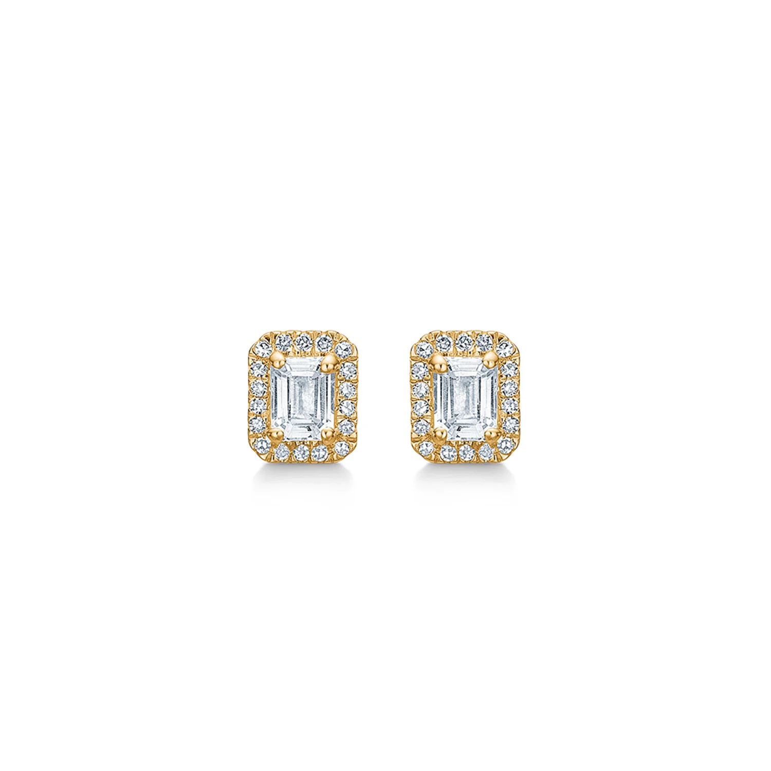 Mads Z - Isabella ørestikker, 0,085 carat w/si - 14 karat guld
