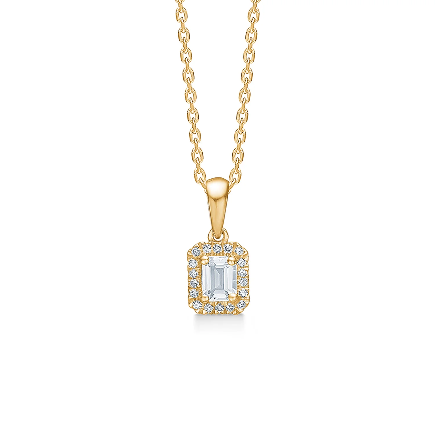 Mads Z - Isabella vedhæng, 0,045 carat w/si - 14 karat guld