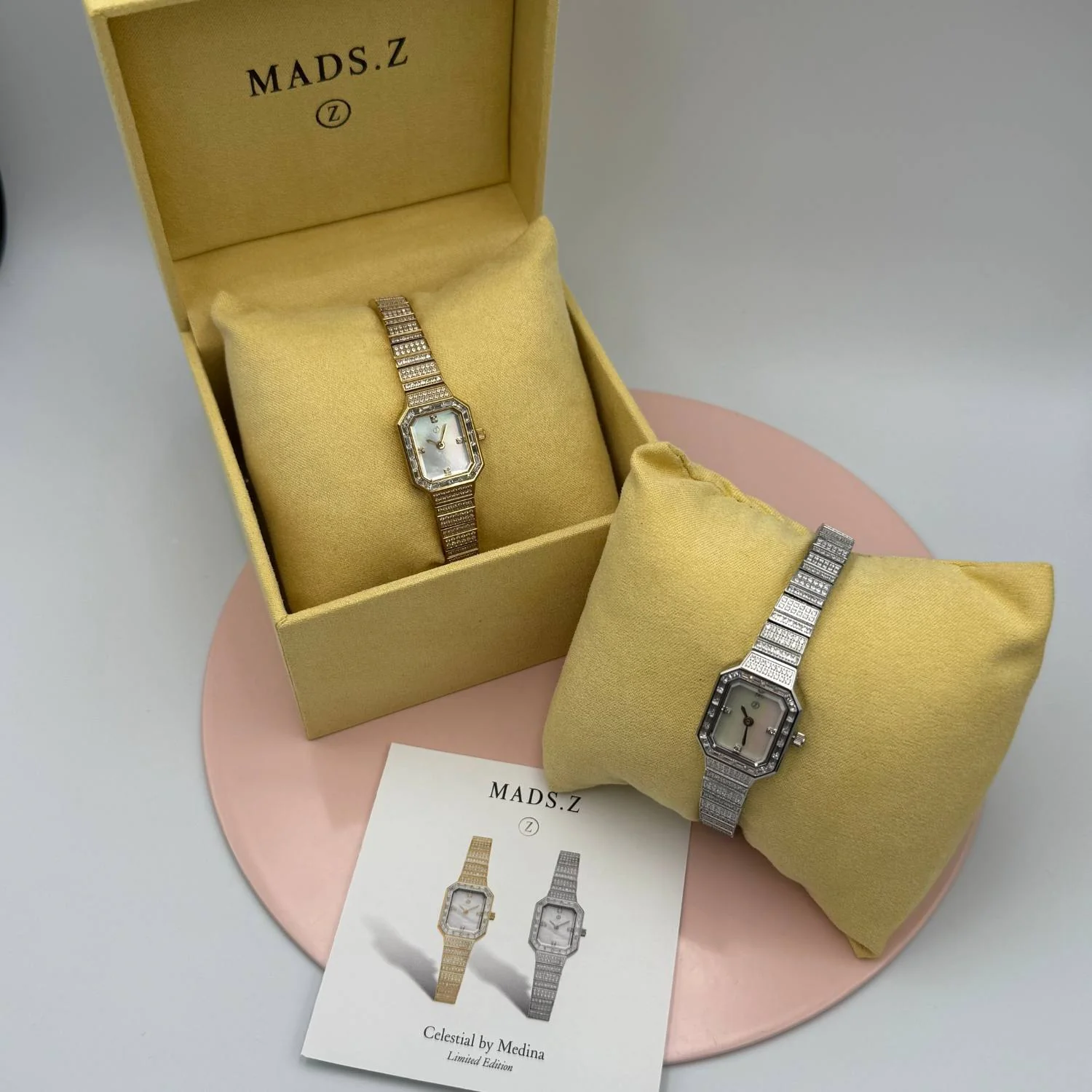 Mads.Z - Celestial by Medina ur m. zirkonia, 32 mm - Guld PVD rustfrit stål - Image 5